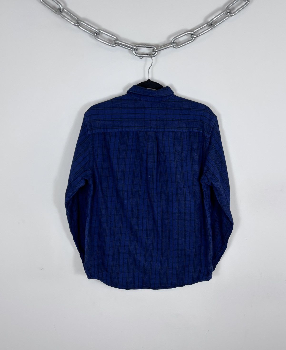 JW Anderson × Uniqlo JW Anderson X Uniqlo Men’s Blue Checkered Flannel Shirt Size US S / EU 44-46 / 1 - 13 Thumbnail
