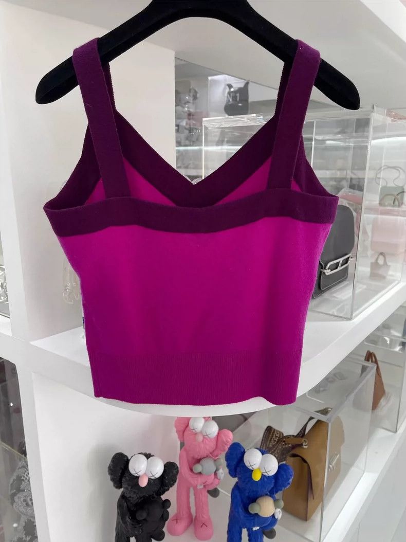 Chanel Chanel 20A Kangpeng Street Show Purple Cashmere Suspender Size XS / US 0-2 / IT 36-38 - 3 Thumbnail