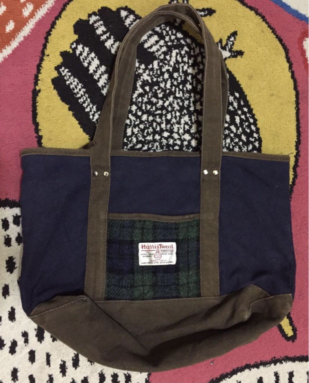 Harris Tweed Vintage Harris Tweed Tote Bag Size ONE SIZE - 1 Thumbnail