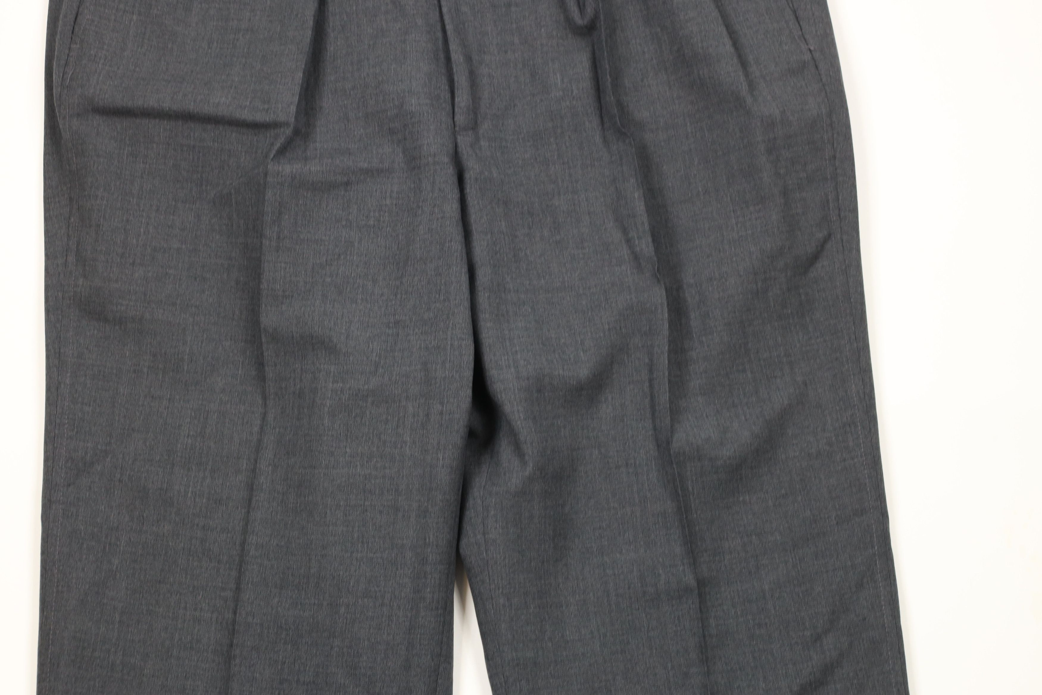 Lands' End × Vintage Vintage 90s Lands End Wool Pleated Cuffed Pants Trousers USA Size US 36 / EU 52 - 3 Thumbnail