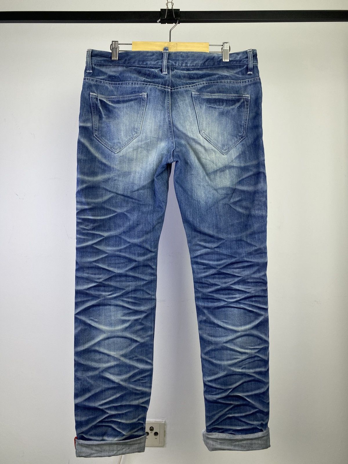 BUFFALO BOBS Buffalo Bobs 00s Honeycomb Washed Denim Japan Size US 32 / EU 48 - 2 Thumbnail