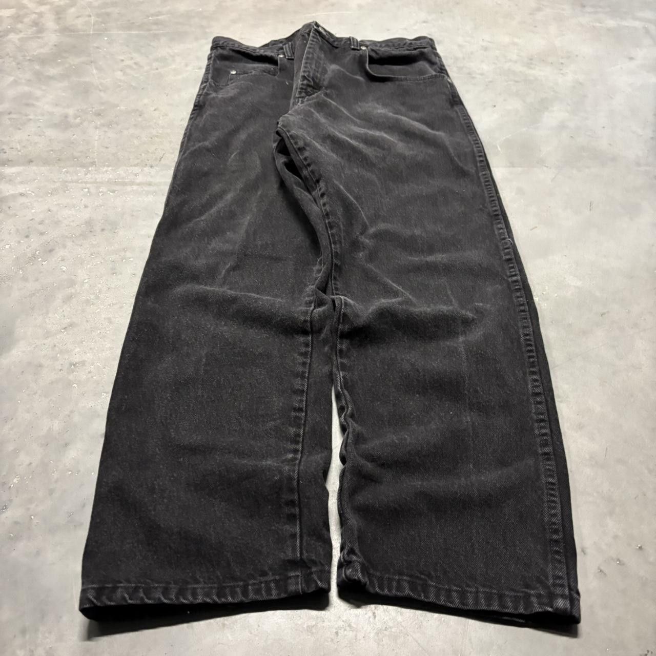 Japanese Brand × Vintage Crazy Vintage Y2K/2000s Grunge Black Essential Denim Jeans! Size US 35 - 3 Thumbnail