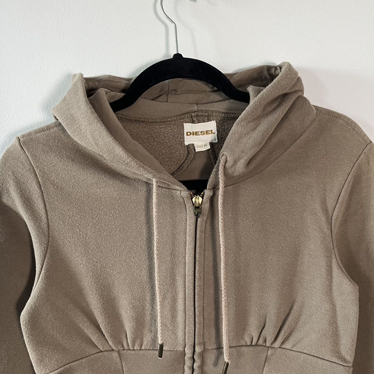 Diesel Y2K Diesel Vintage Jacket Brown Zip Hoodie Japan Style Size XS / US 0-2 / IT 36-38 - 4 Thumbnail