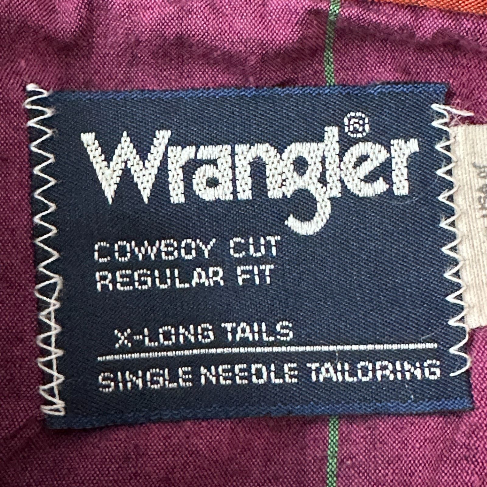 Wrangler Vintage Wrangler Western Shirt Men's 17 Purple Pink Blue Red Size US XL / EU 56 / 4 - 7 Thumbnail