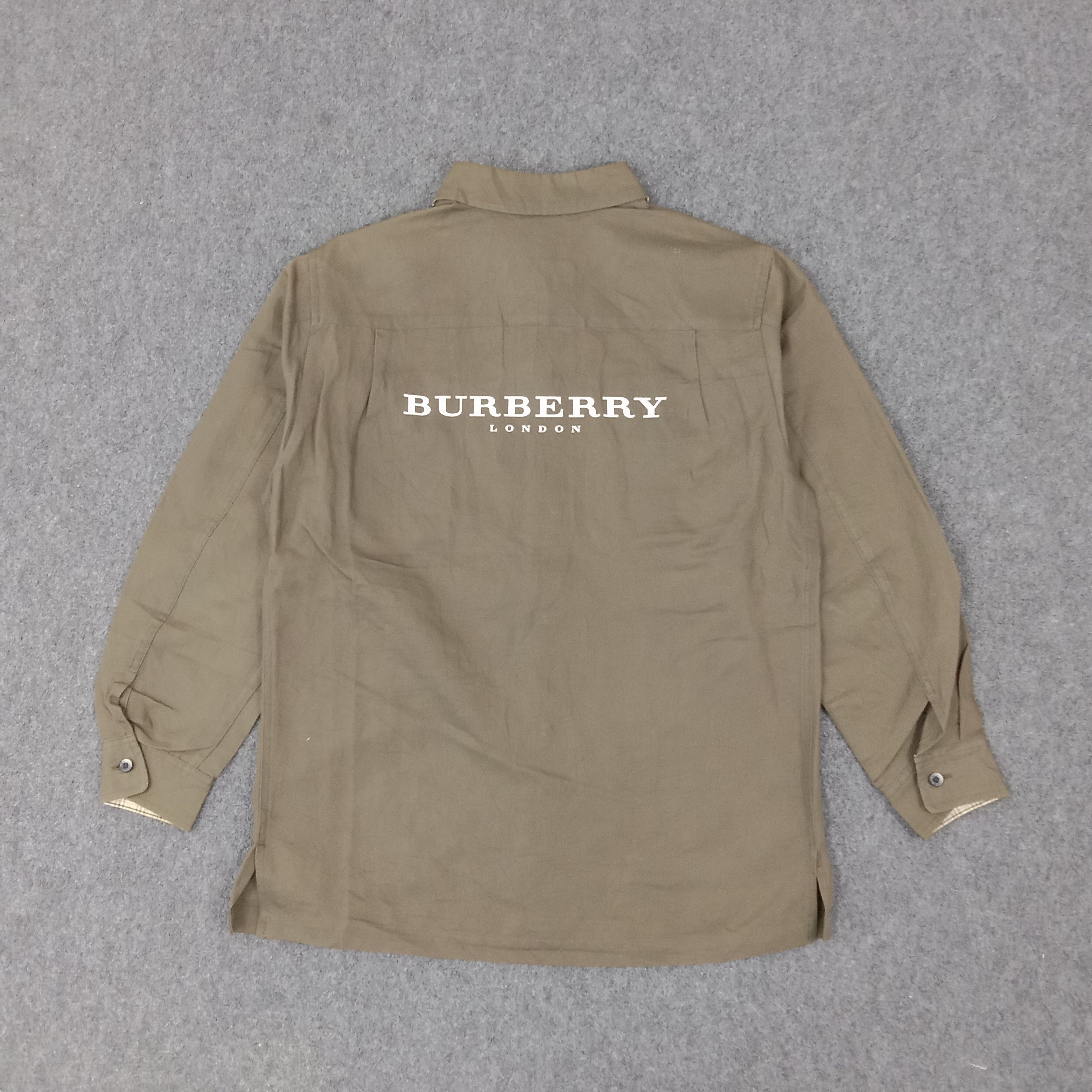 Burberry × Vintage Burberry London Designer Shirt Button Up Size US L / EU 52-54 / 3 - 5 Thumbnail