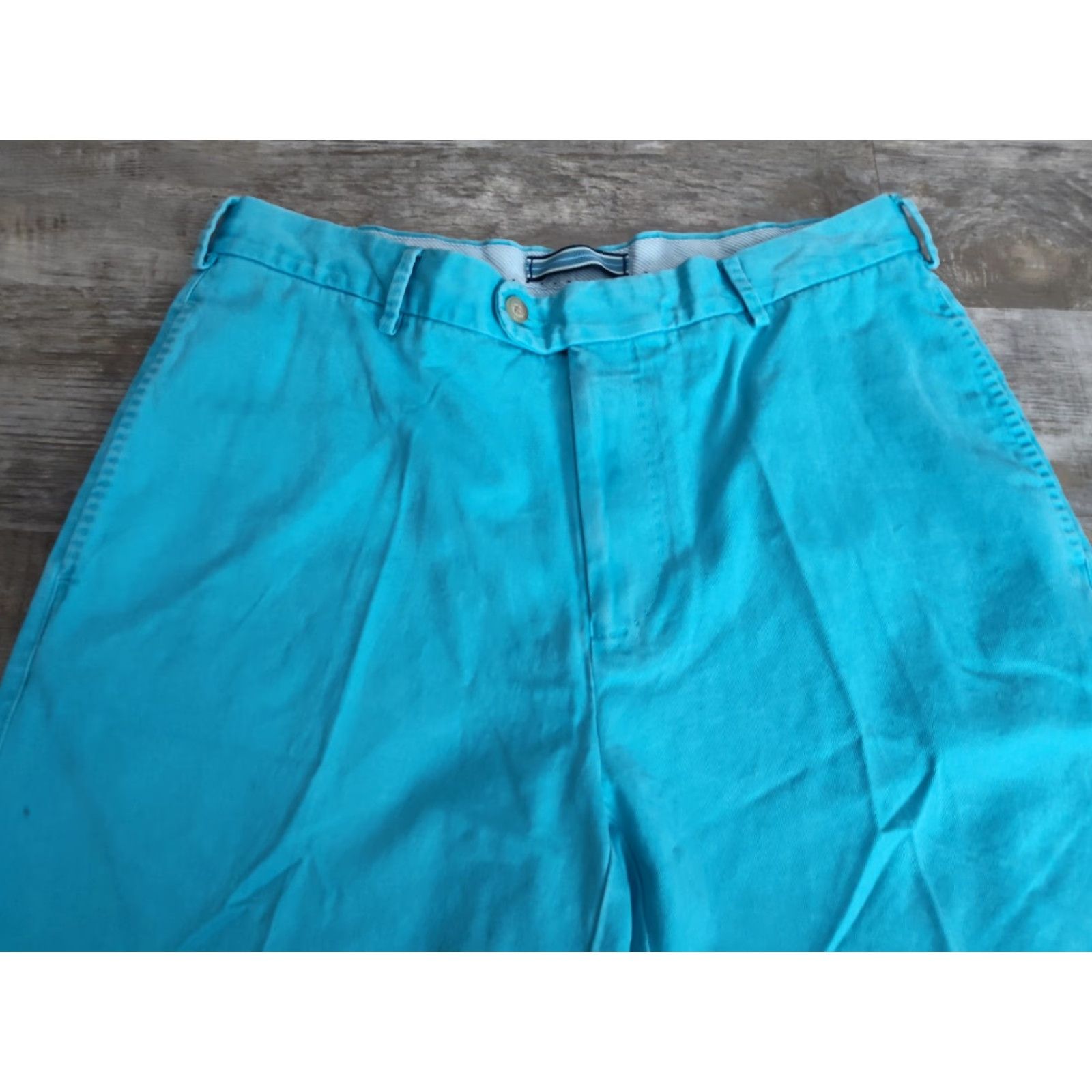 Peter Millar VINTAGE? No, Peter Millar Winston Chino Short Mens 34 Waist 9" Inseam Blue Canvas Cotton Casual Modern Regular Mens Size US 34 / EU 50 - 4 Thumbnail