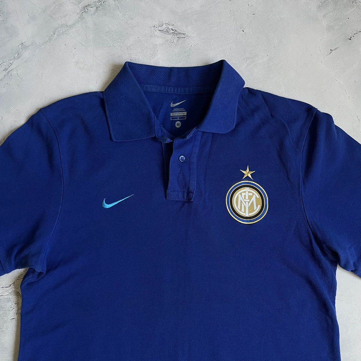 Nike Nike Inter Milano Polo Soccer Jersey Size US M / EU 48-50 / 2 - 2 Thumbnail