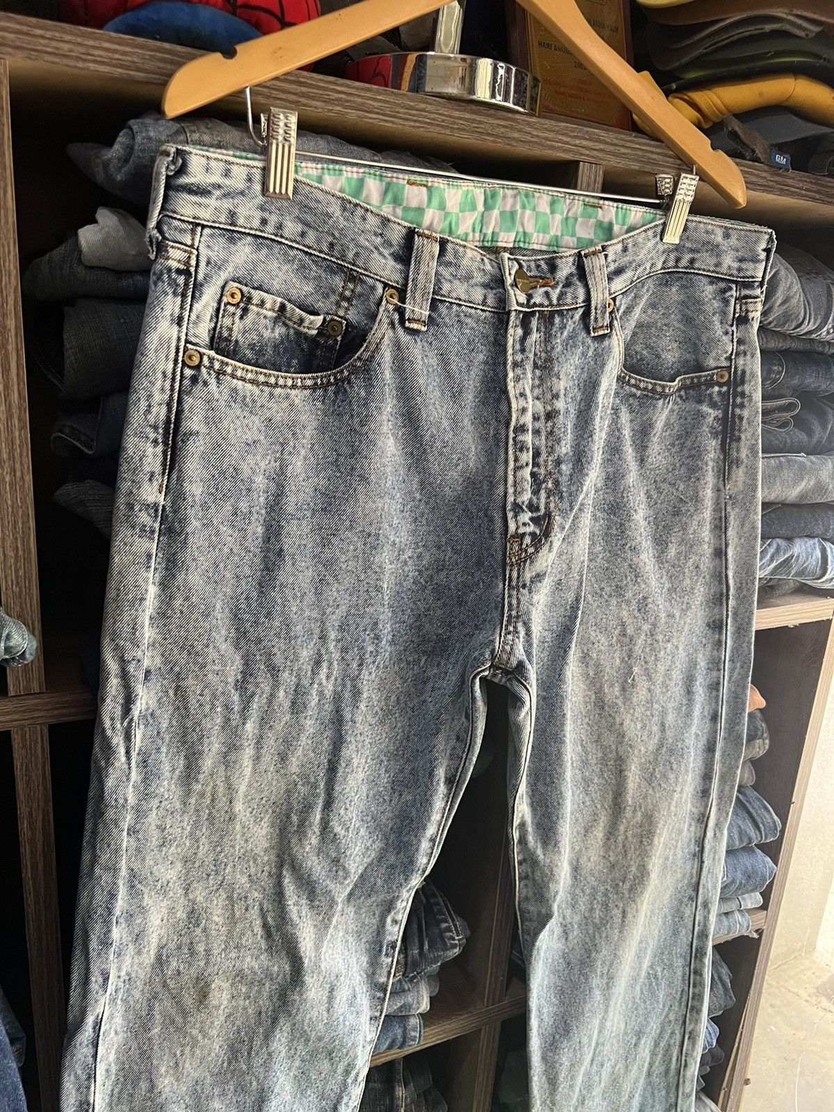 PHENOMENON 🔥Rare Phenomenon Color Bleach Denim Size US 37 - 7 Thumbnail