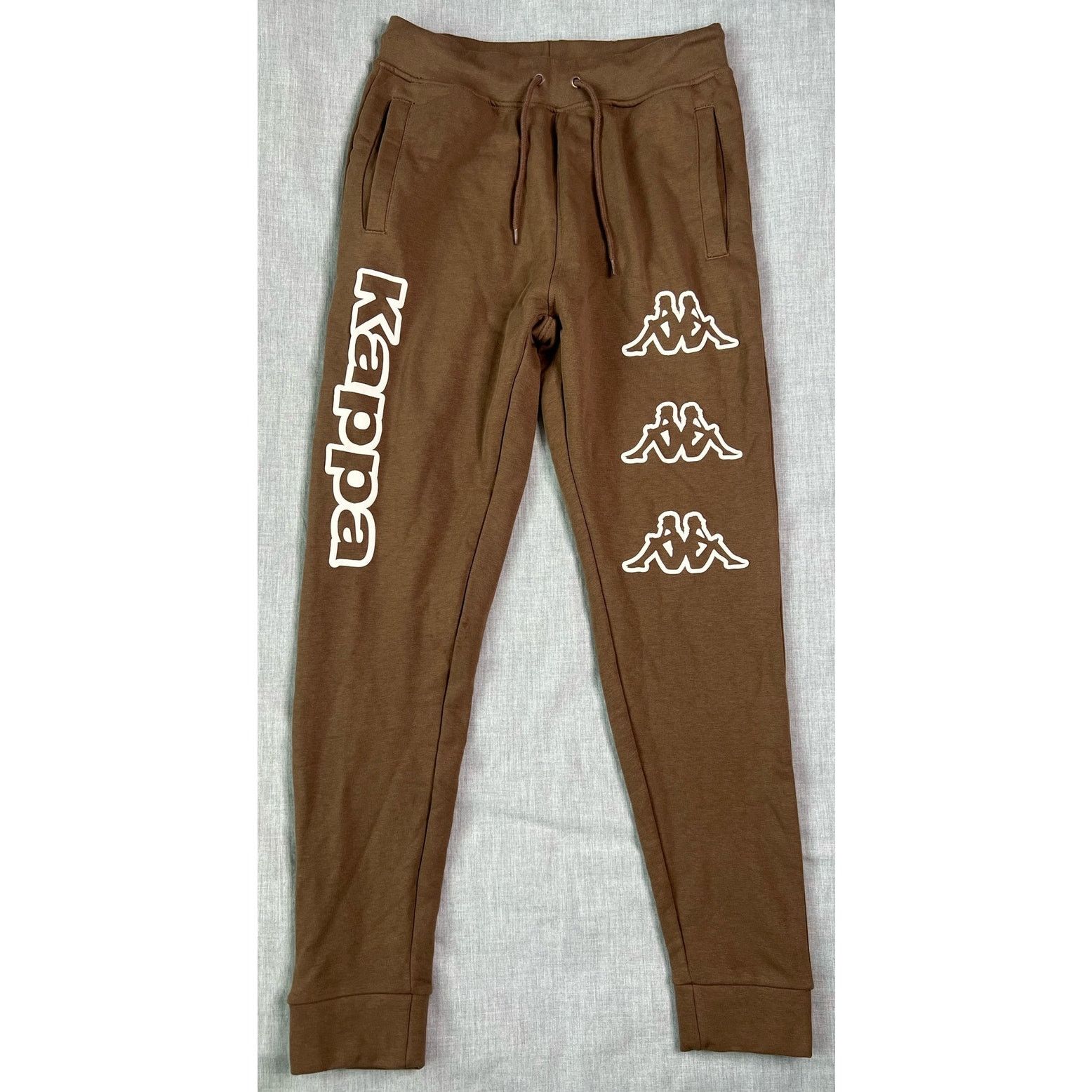 Kappa Kappa Brown Puff Print Logo Jogger Sweatpants Medium Size US 28 / EU 44 - 1 Thumbnail