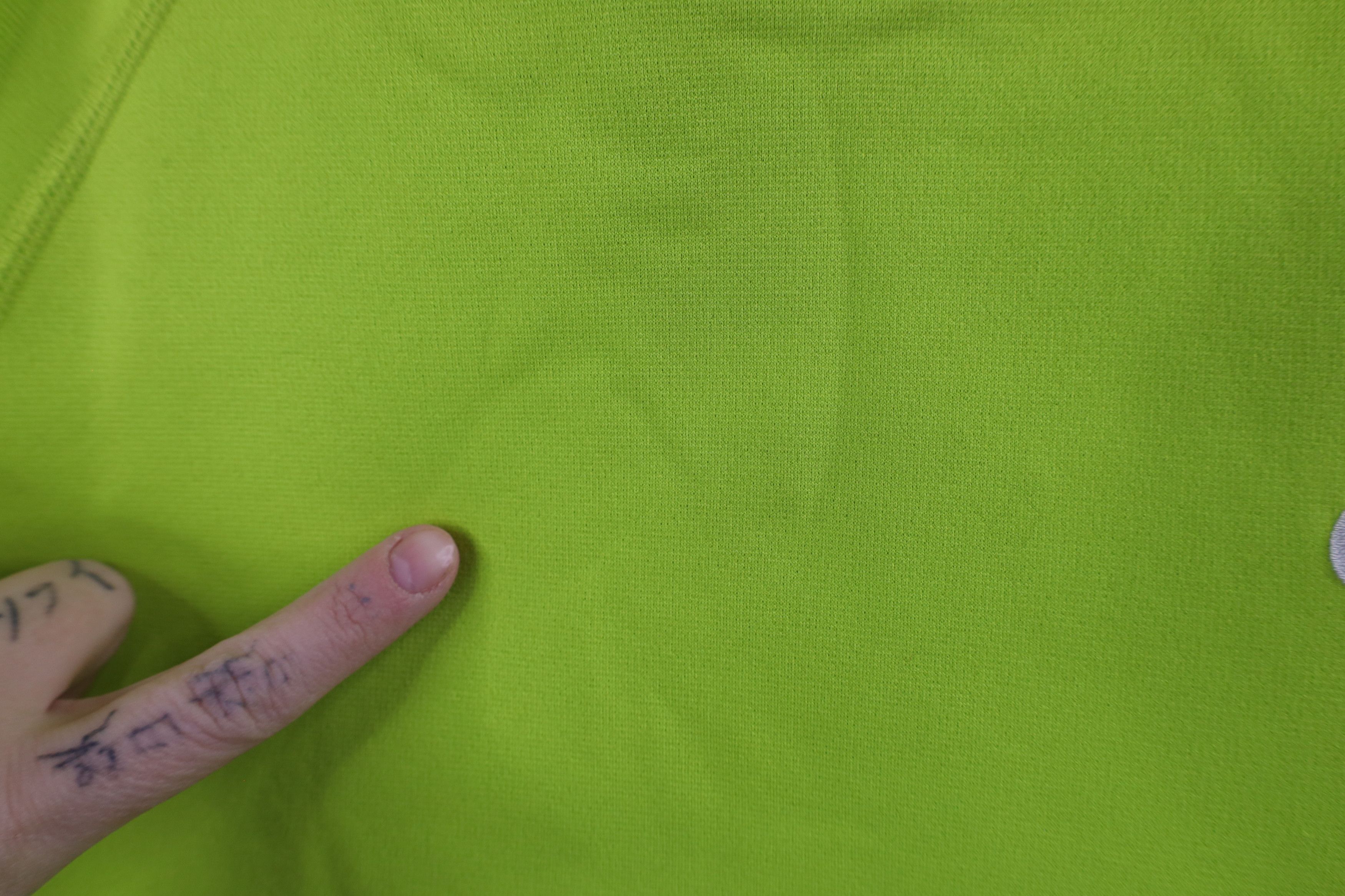 Nike × Vintage Vintage Y2K Nike Scott Mini Swoosh Fleece Lined Hoodie Lime Size M / US 6-8 / IT 42-44 - 5 Thumbnail