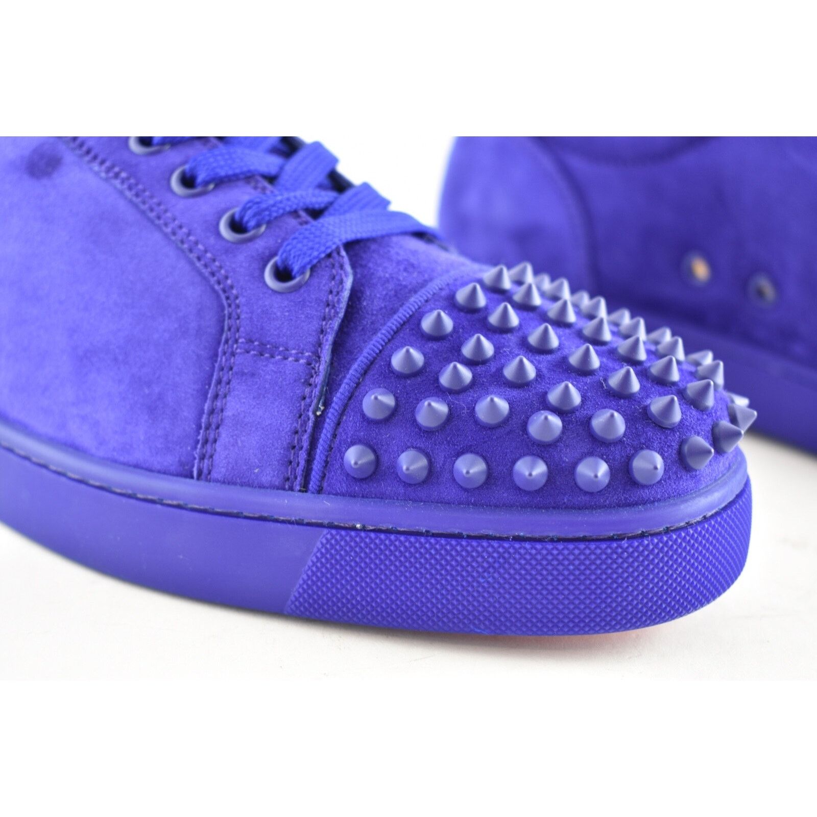 Christian Louboutin Christian Louboutin Louis Junior Spikes Flat Nomade Blue Size US 11 / EU 44 - 4 Thumbnail