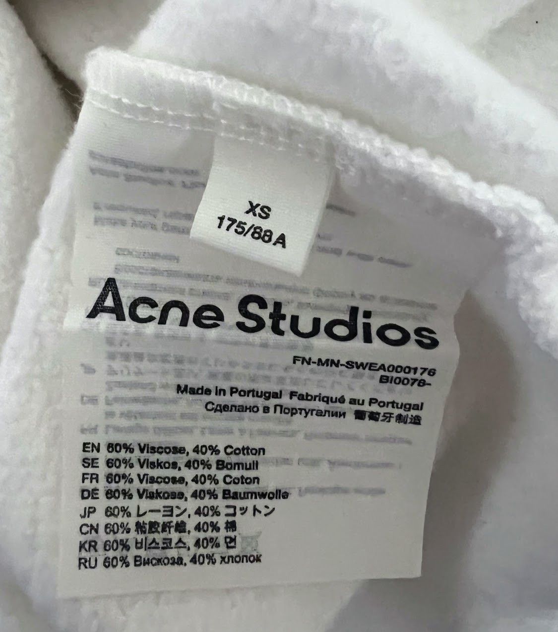 Acne Studios Acne Studios Logo Neckline Sweatshirt Size US XS / EU 42 / 0 - 6 Thumbnail