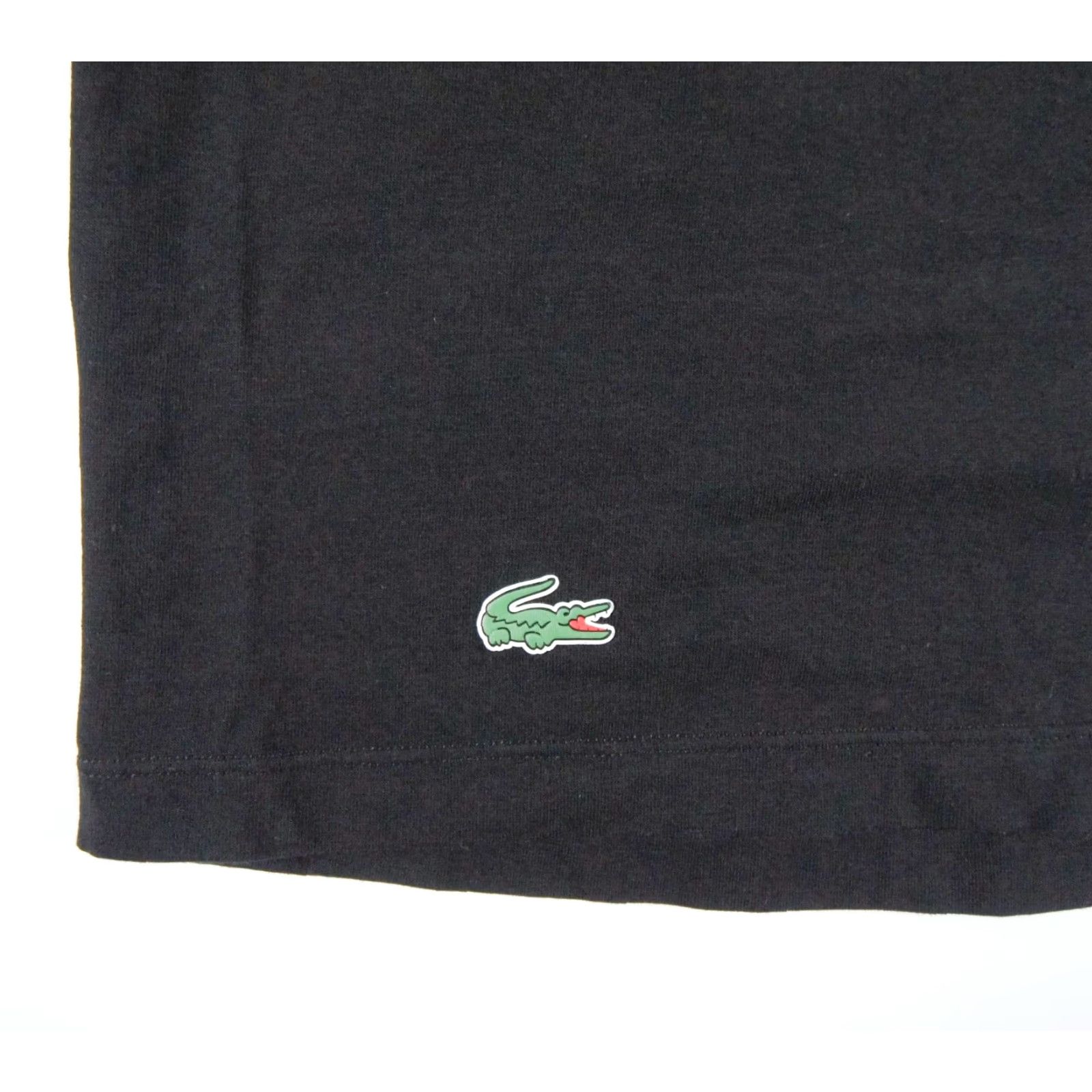 Lacoste VINTAGE Lacoste Men's T-Shirt Short Sleeve V-Neck 2XL Black Logo Cotton Spandex All Seasons Size US XXL / EU 58 / 5 - 3 Thumbnail