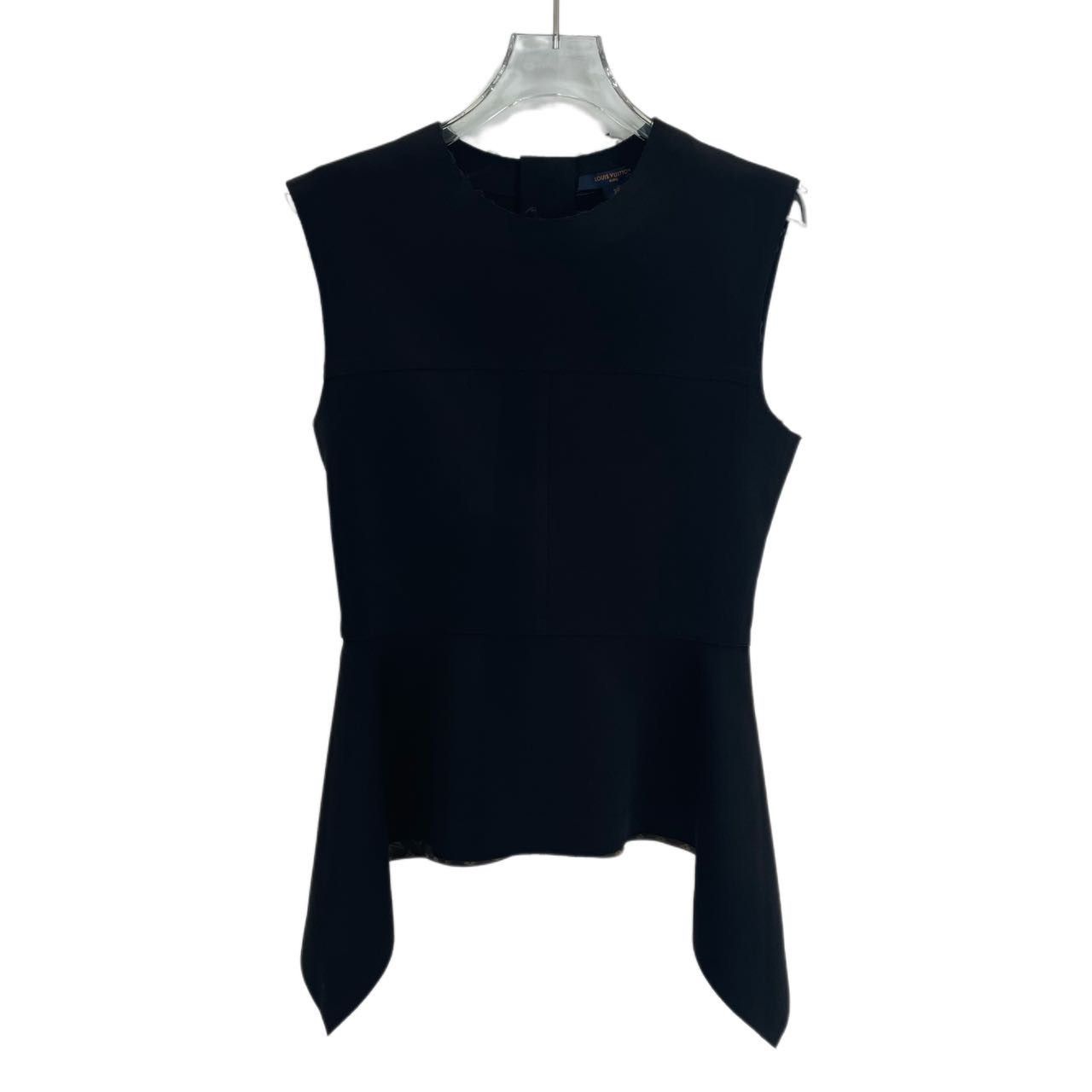 Louis Vuitton Louis Vuitton Ruffled Hem Sleeveless Casual T-shirt K26WX Size S / US 4 / IT 40 - 1 Thumbnail
