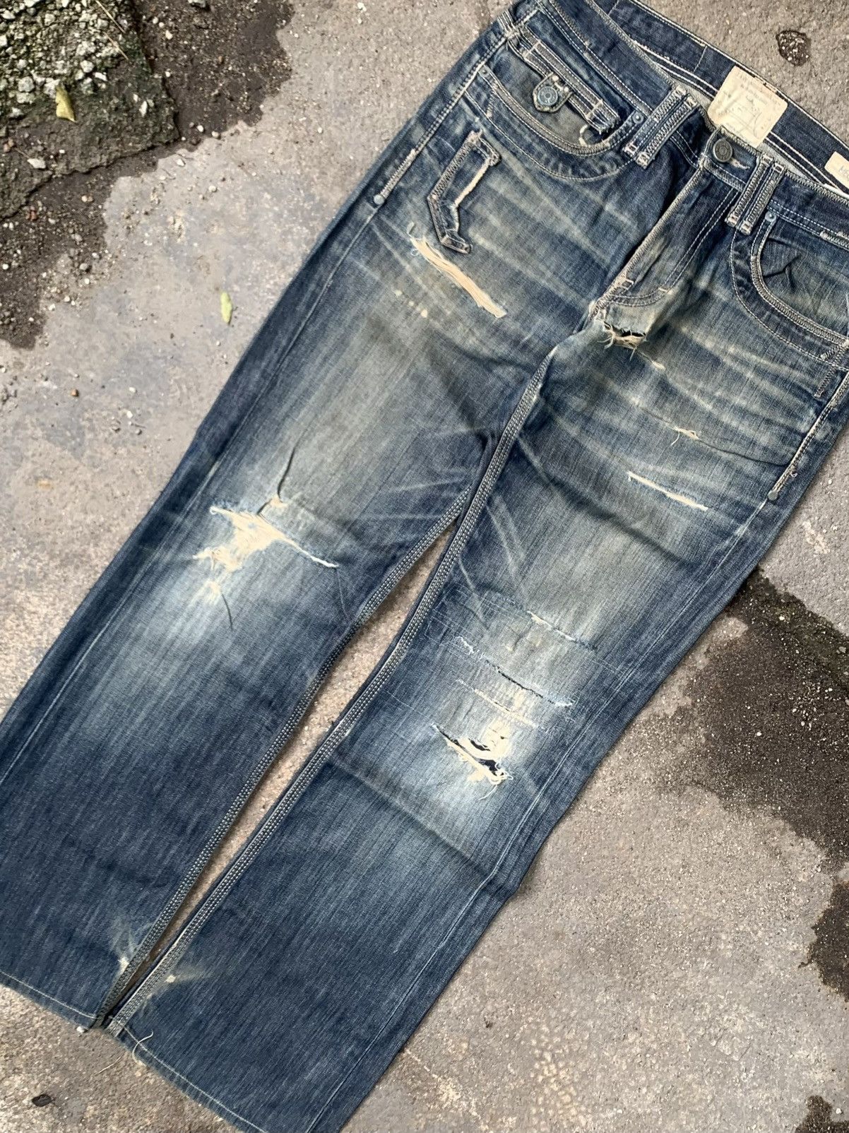 Japanese Brand × Vintage Vintage Meg Punk 19 Taverniti Jeans Size US 34 / EU 50 - 5 Thumbnail