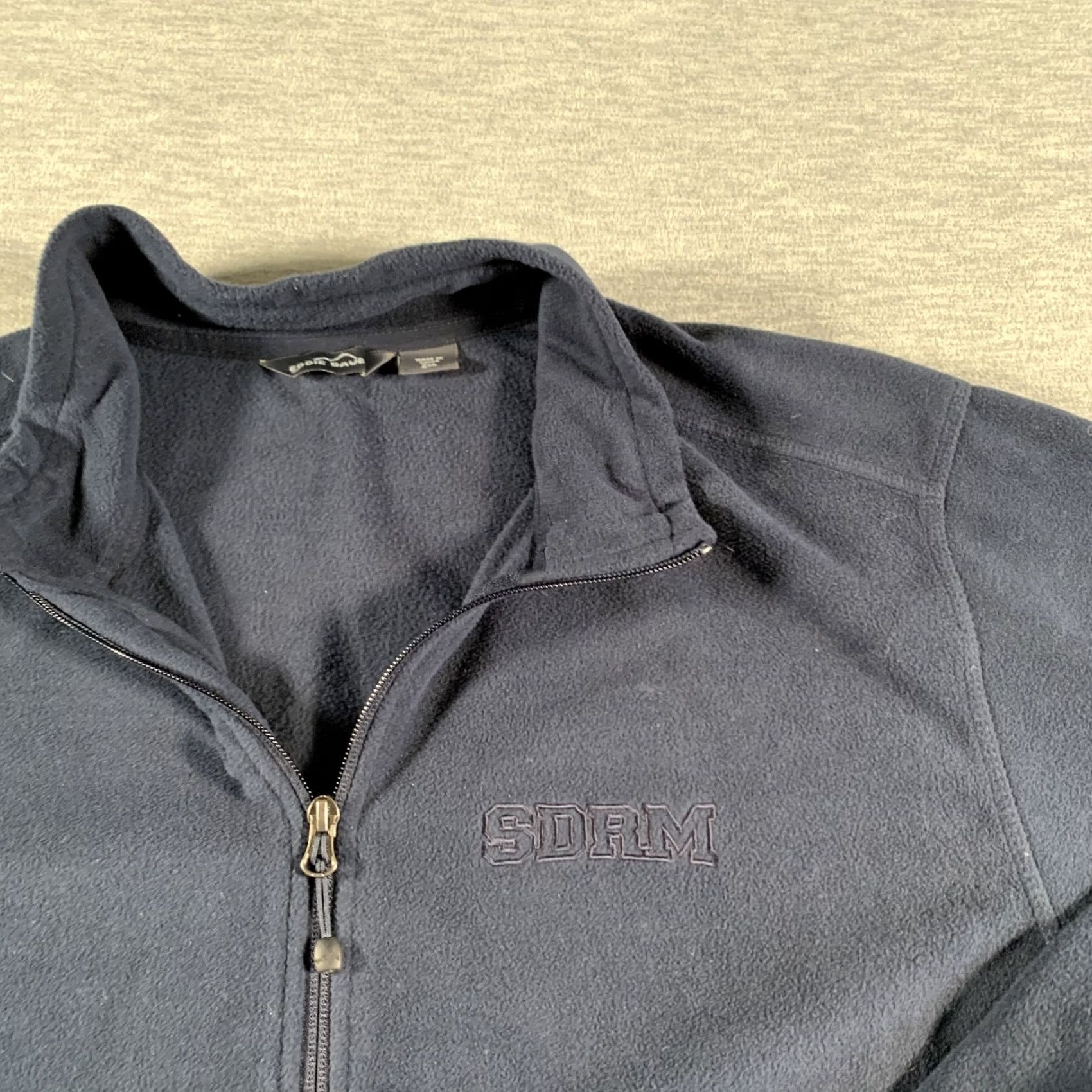 Eddie Bauer Eddie Bauer Navy Blue Microfleece Full Zip SDRM BUMBLE Embroidered Jacket Size US XXL / EU 58 / 5 - 6 Thumbnail
