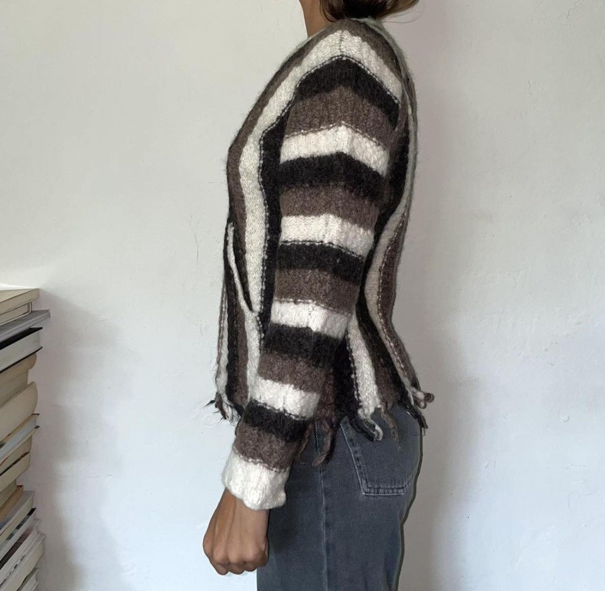 Other Raquel Allegra Striped Wool Pullover Size XS / US 0-2 / IT 36-38 - 3 Thumbnail