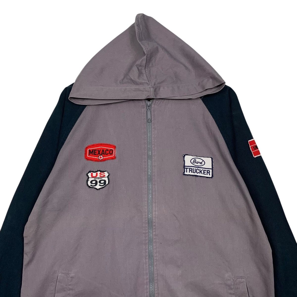 Japanese Brand Bard Trucker US Route 99 Hooded Zipper Jacket Size US L / EU 52-54 / 3 - 2 Thumbnail