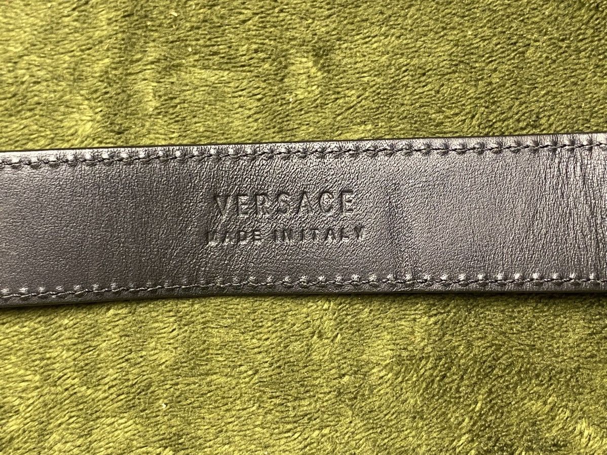 Versace Versace black leather belt Size 36 - 6 Thumbnail