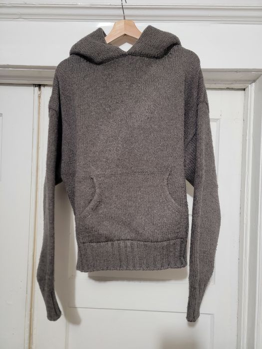 Fear of God Heavy Wool Knit Hoodie 7th Seventh Collection Dark