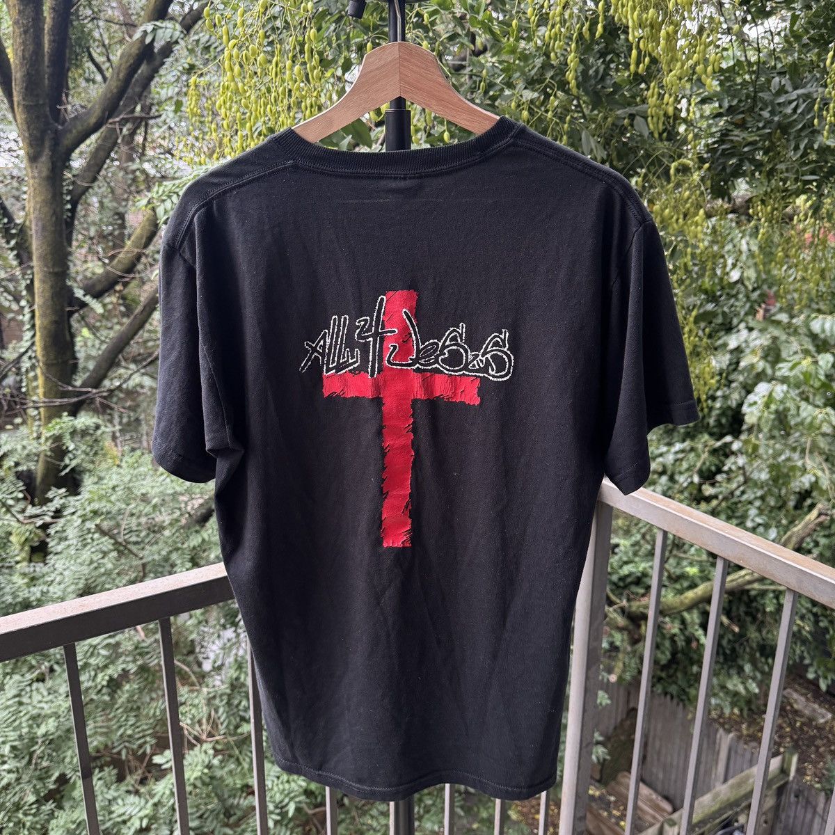Vintage All 4 Jesus Shirt Faded Thrashed Distressed ERD Grunge Size US M / EU 48-50 / 2 - 2 Thumbnail