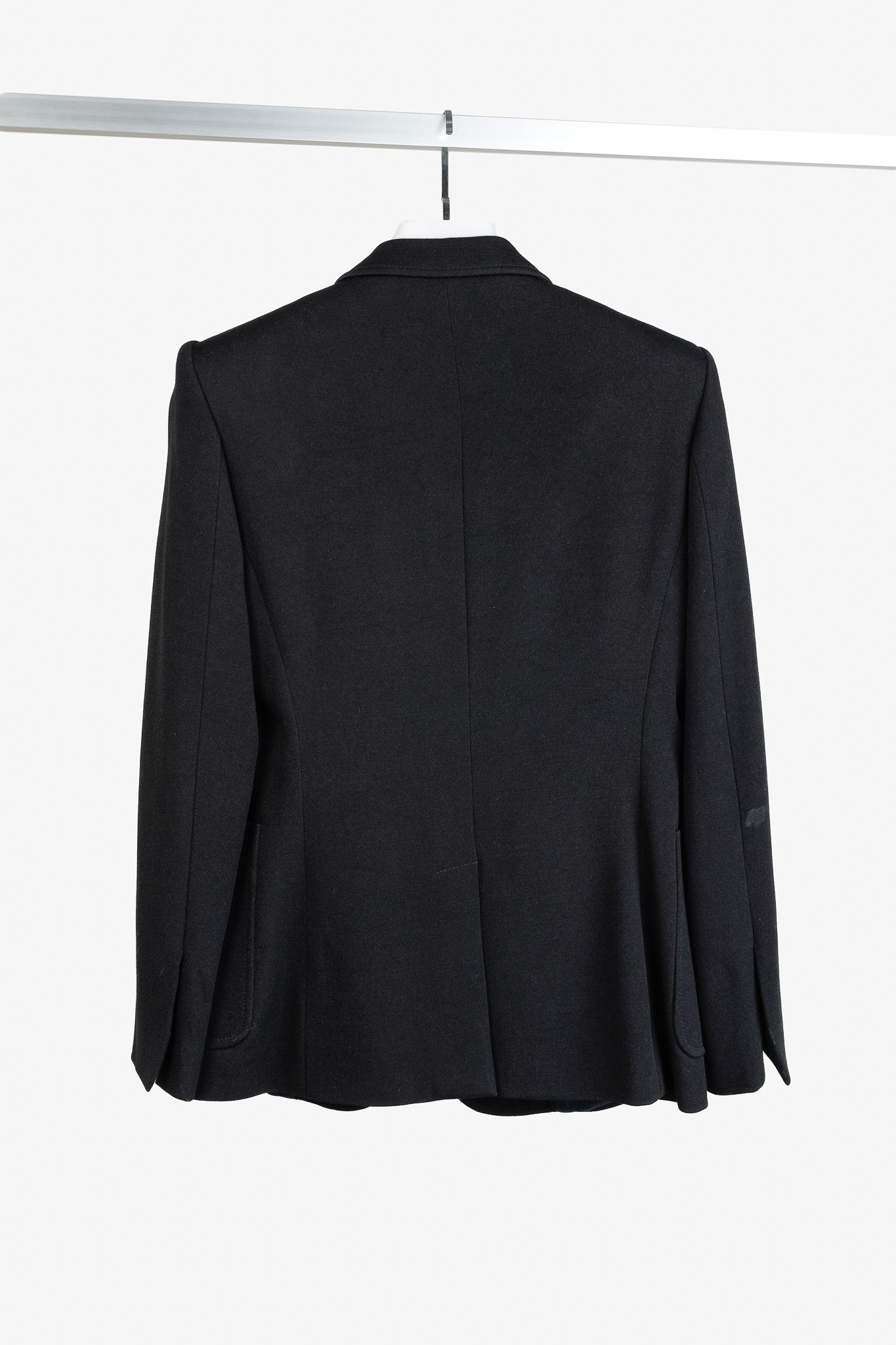 Stella McCartney Stella McCartney PF/12 Black Viscose-Crepe Longline Blazer Size M / US 6-8 / IT 42-44 - 2 Thumbnail
