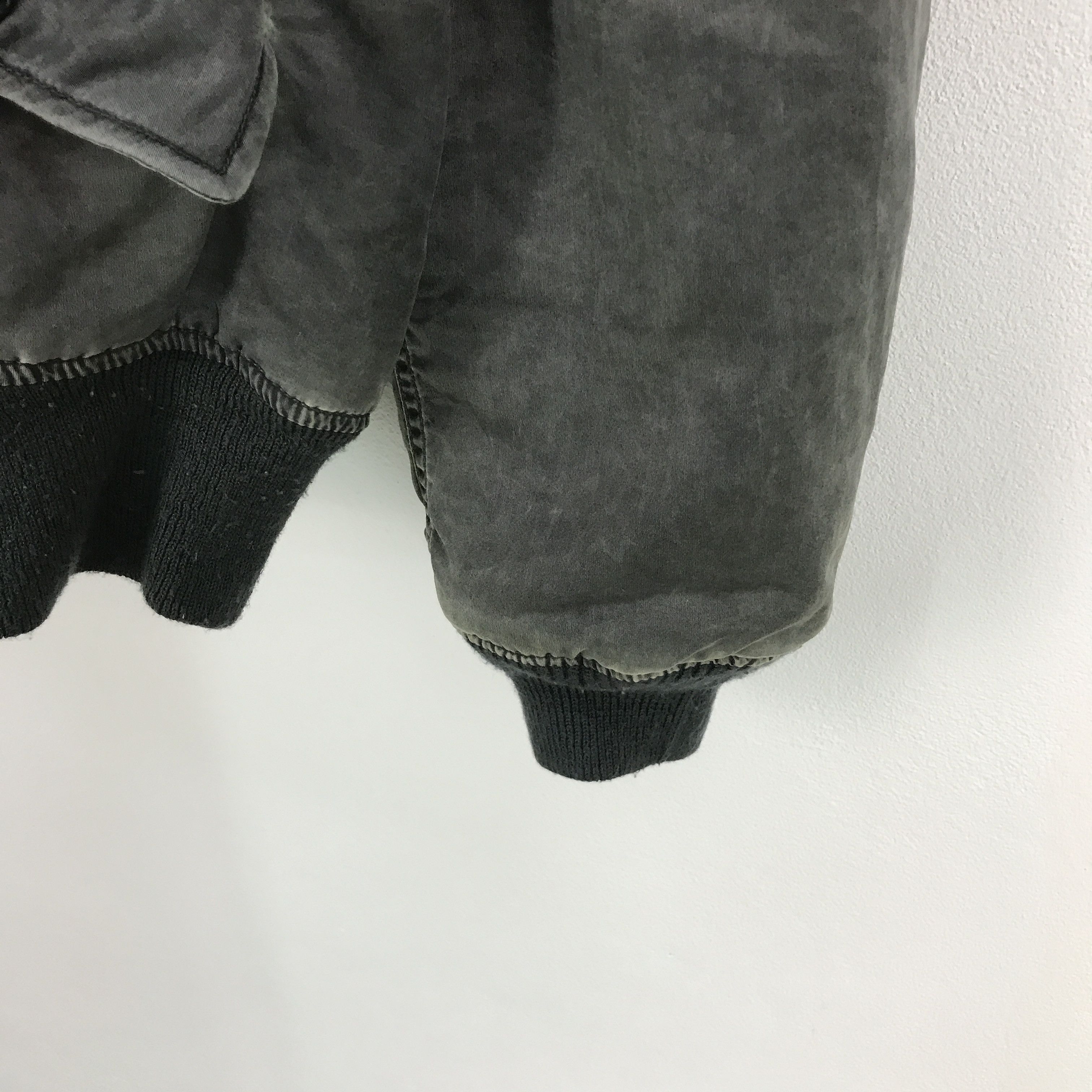 Japanese Brand Black Faded Style Japanese Bomber military style jacket Size US L / EU 52-54 / 3 - 5 Thumbnail