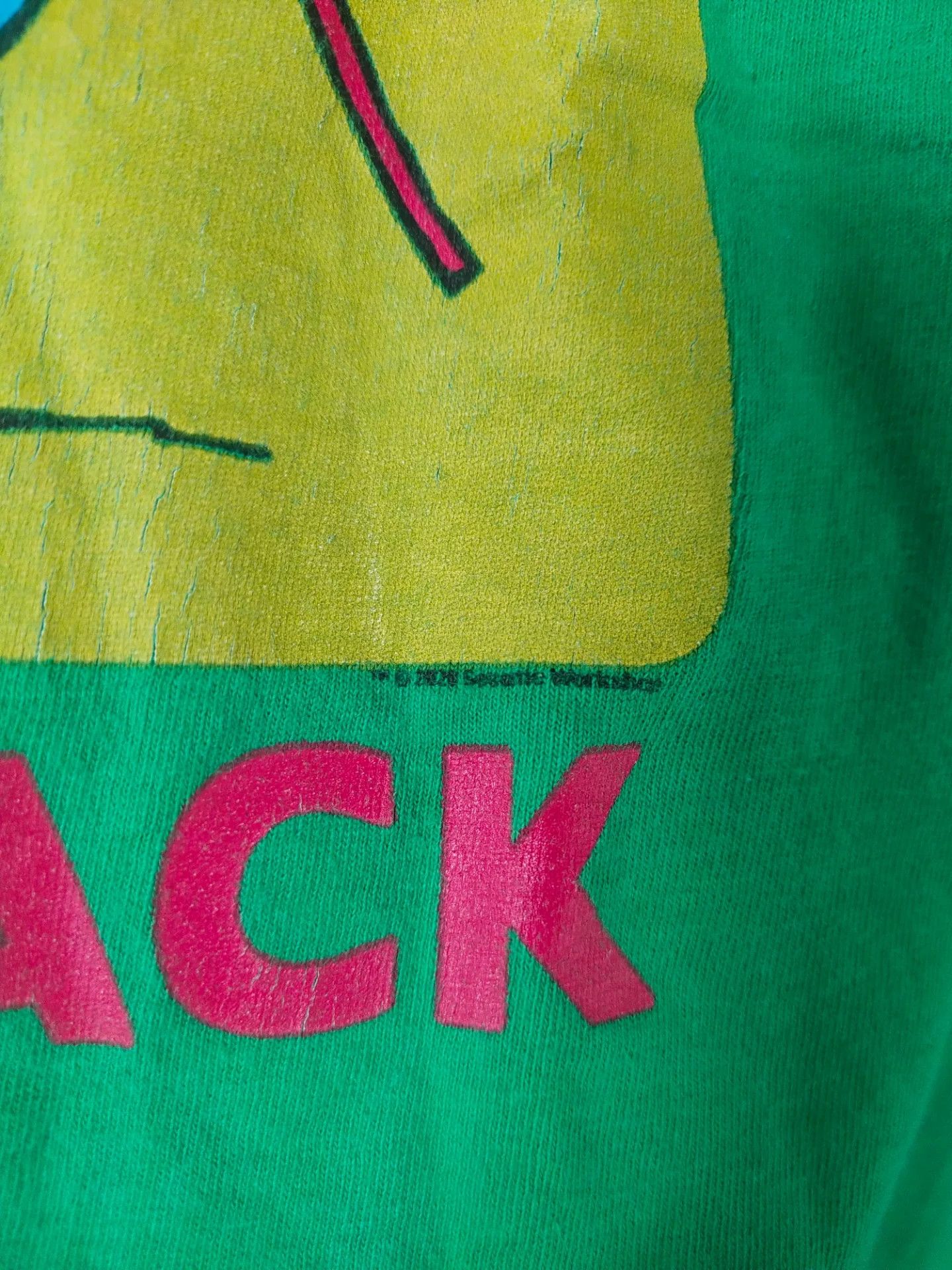 Anime Sesame Street Cookie Big Print Green Cartoon Tee Size US M / EU 48-50 / 2 - 3 Thumbnail