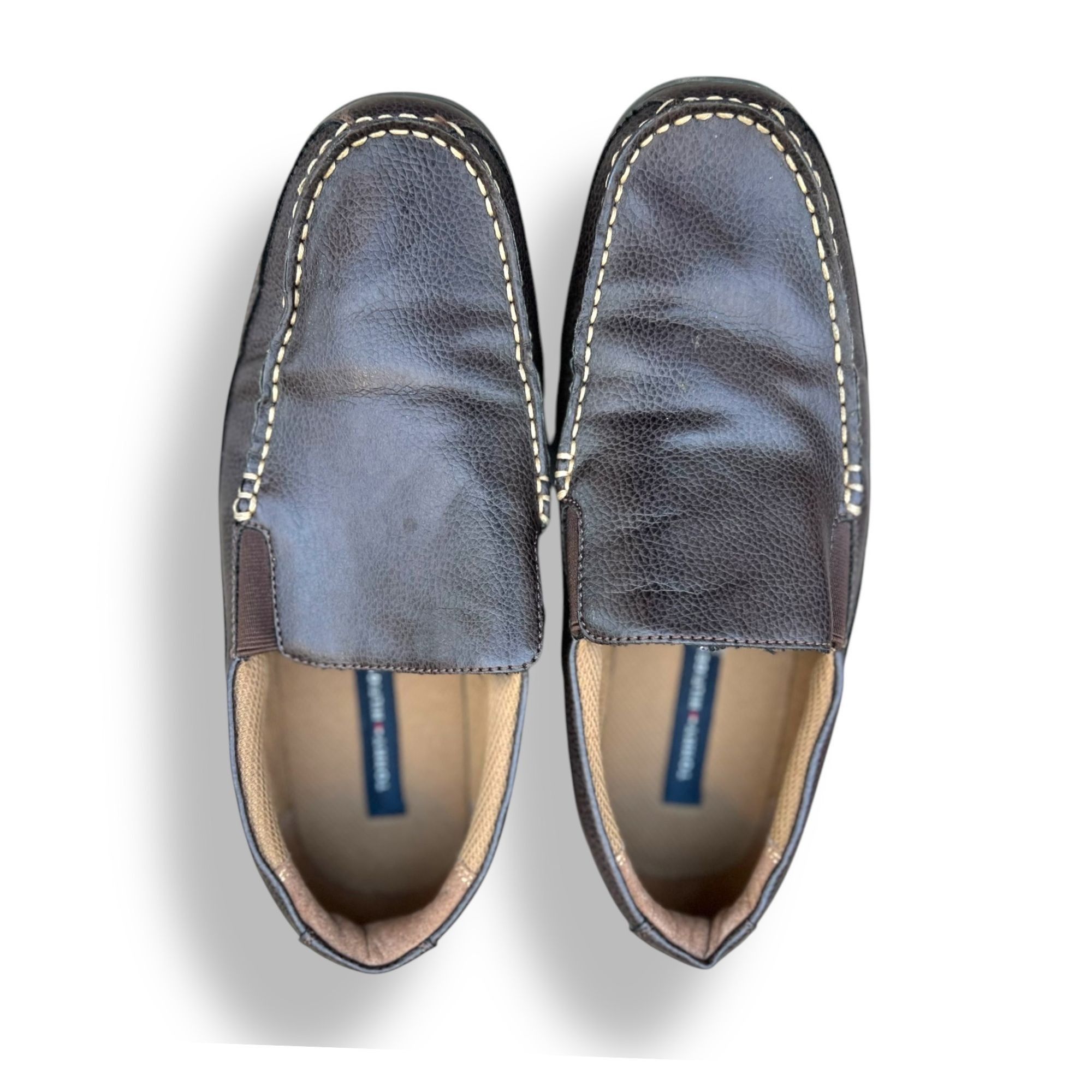 Tommy Hilfiger Tommy Hilfiger Dathan Loafers Mens Size 9 Slip-On Brown Leat Size US 9 / EU 42 - 2 Thumbnail