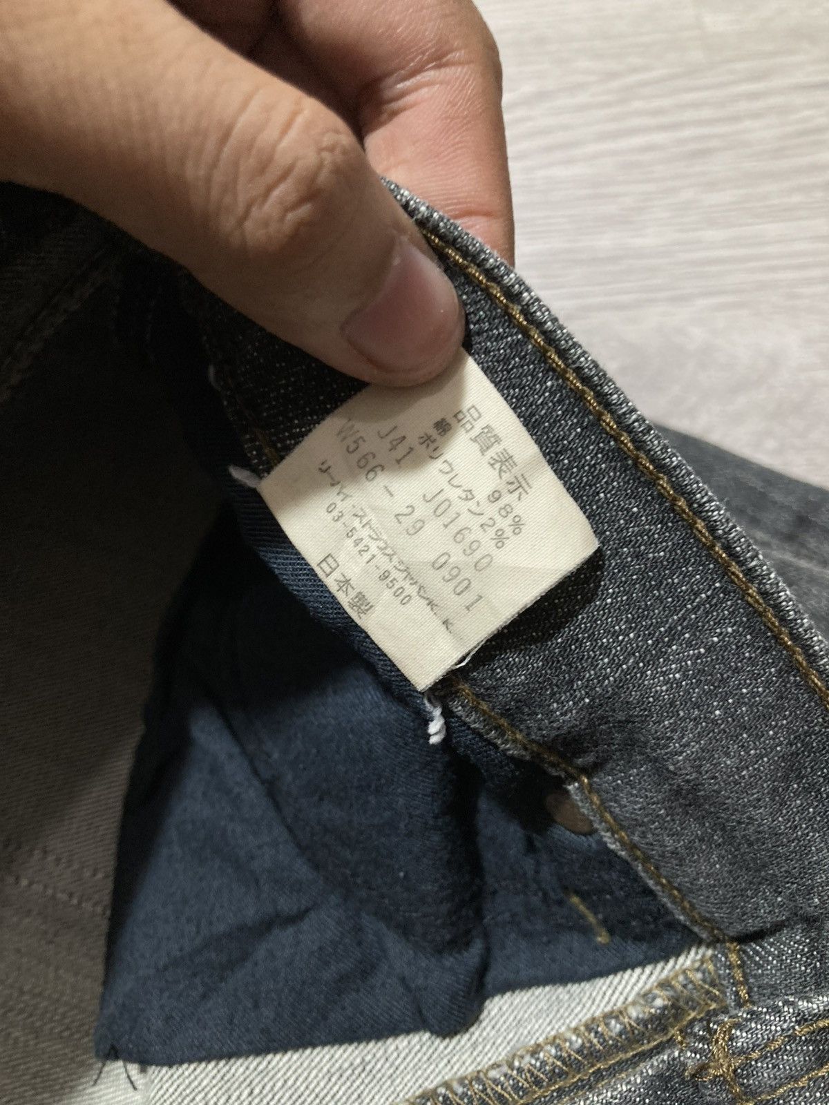 Levi's Vintage Clothing 1990s Vintage Levis Clawmark Denim Pants Hedi Slimane Style Size US 27 - 18 Thumbnail