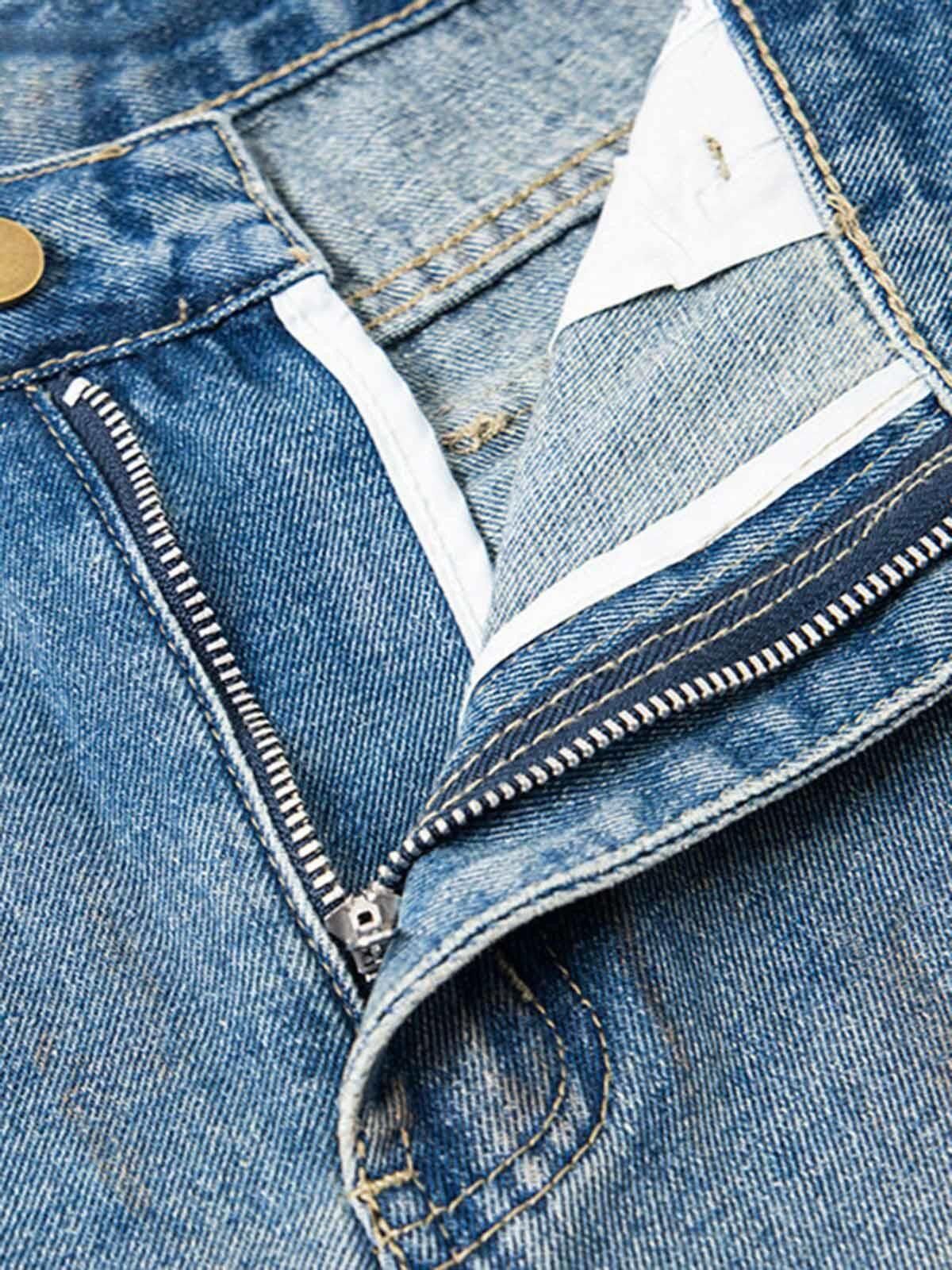 Other Blue Washed Denim Relaxed Baggy Jorts - Shorts Vintage Denim Size US 32 / EU 48 - 7 Thumbnail
