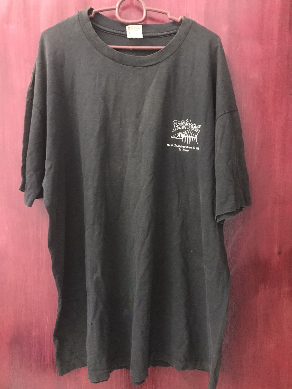 Band Tees × Bones × Vintage VINTAGE FISHBONES DISTRESS Size US XXL / EU 58 / 5 - 1 Thumbnail