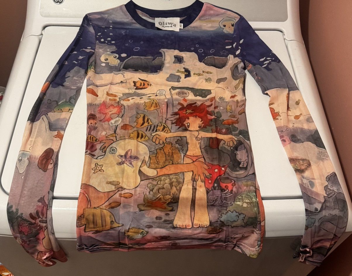 Other Yumin-Ha x OliWa mesh top tee Size XS / US 0-2 / IT 36-38 - 1 Thumbnail