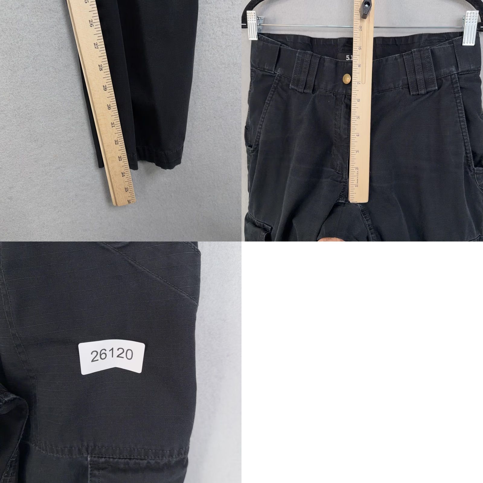 Vintage VINTAGE: 5.11 Pants Womens 8 Long Black Cargo Straight Leg Tactical Ripstop Workwear Size 30" / US 8 / IT 44 - 9 Thumbnail