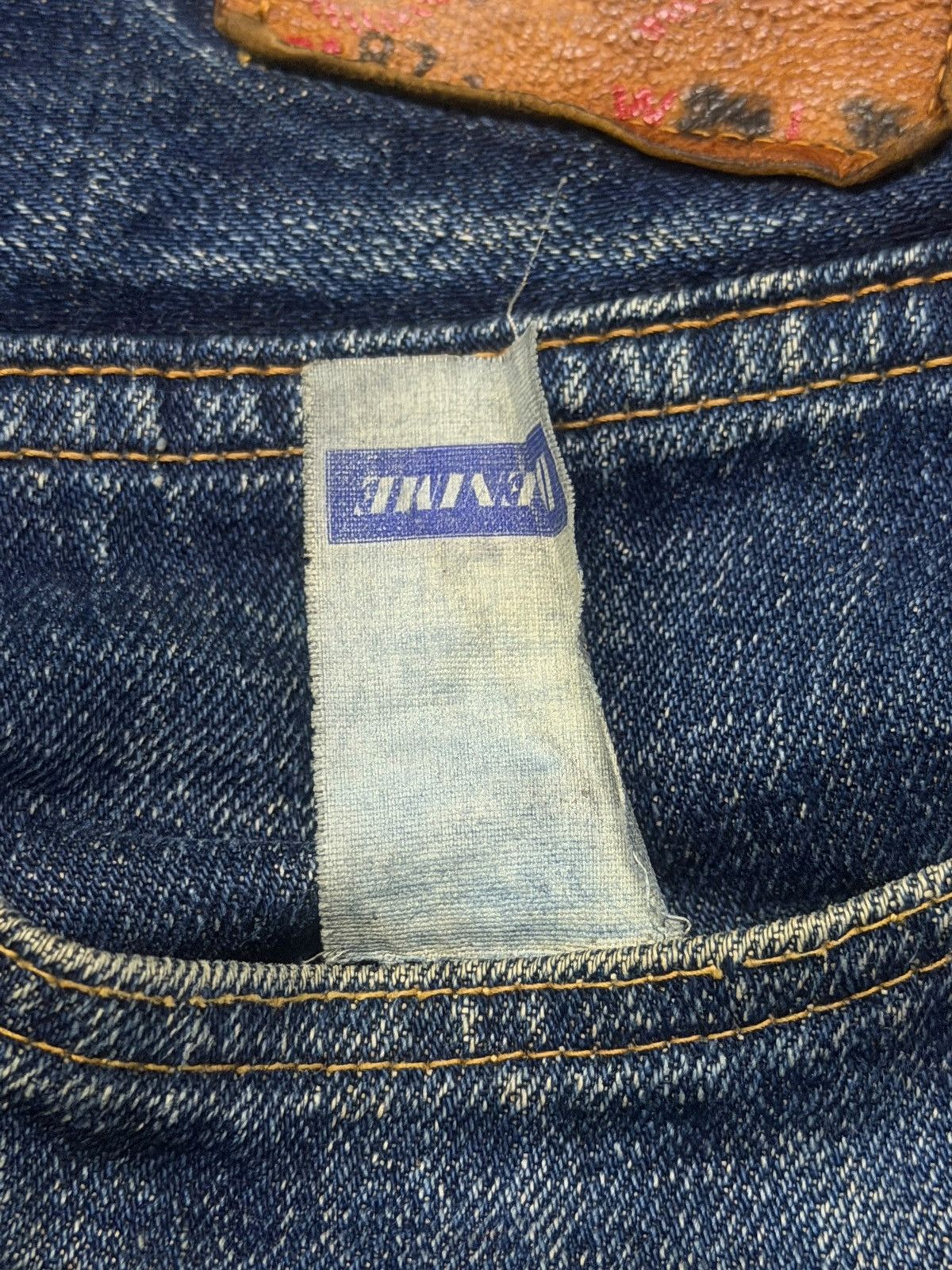 Denime Vintage 90s DENIME Lot 87 Selvedge Denim Jeans Japan | W29 Size US 29 - 17 Thumbnail