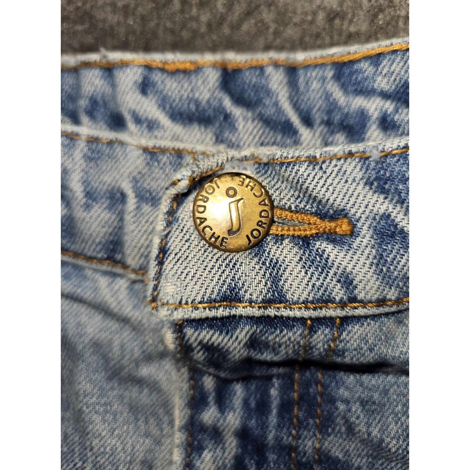 Jordache VINTAGE Jordache Jeans Womens 15/16 Light Blue High Rise Mom Distressed 90s Jeans Size 36" / US 14 / IT 50 - 6 Thumbnail