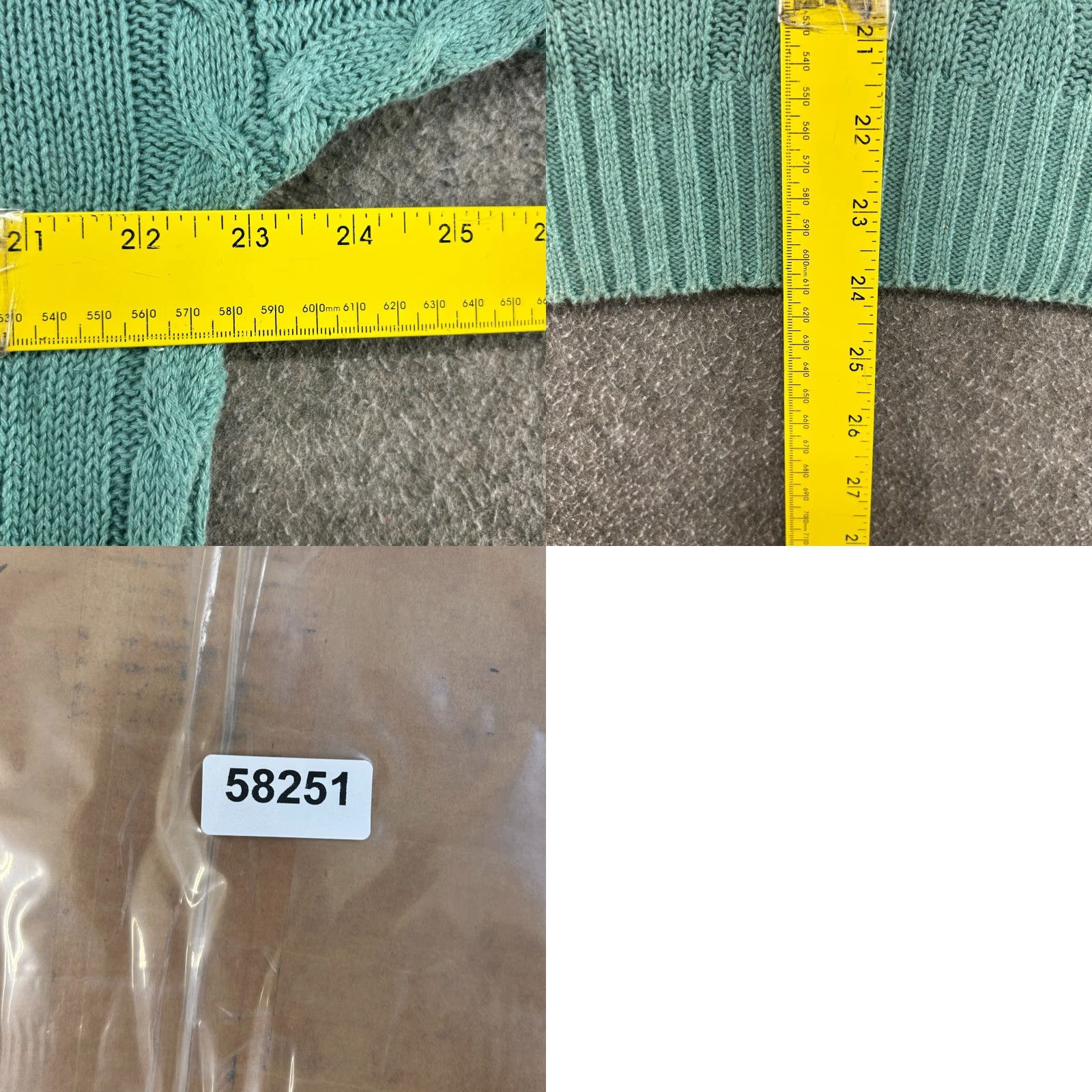 Cos VINTAGE COSI Sweater Womens L Green Pullover Cable Knit V Neck 90s Fall Winter Spring Casual Womens Size L / US 10 / IT 46 - 8 Thumbnail