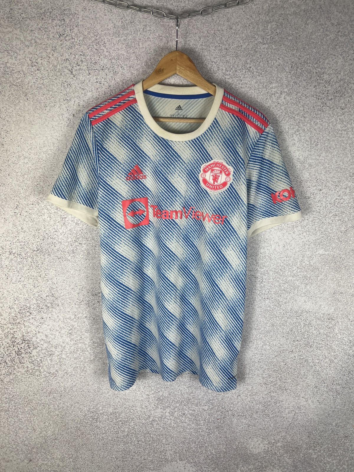 Adidas Manchester United Adidas 2021 22 Away Jersey Football Shirt Size US L / EU 52-54 / 3 - 1 Thumbnail