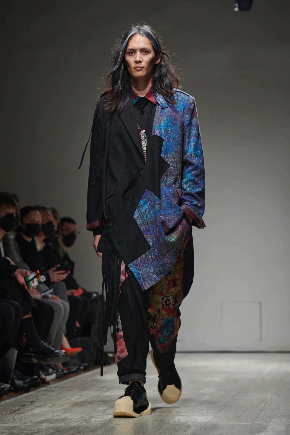 Yohji Yamamoto Yohji Yamamoto 23SS Velvet Pattern Patchwork Shirt Size US M / EU 48-50 / 2 - 2 Thumbnail