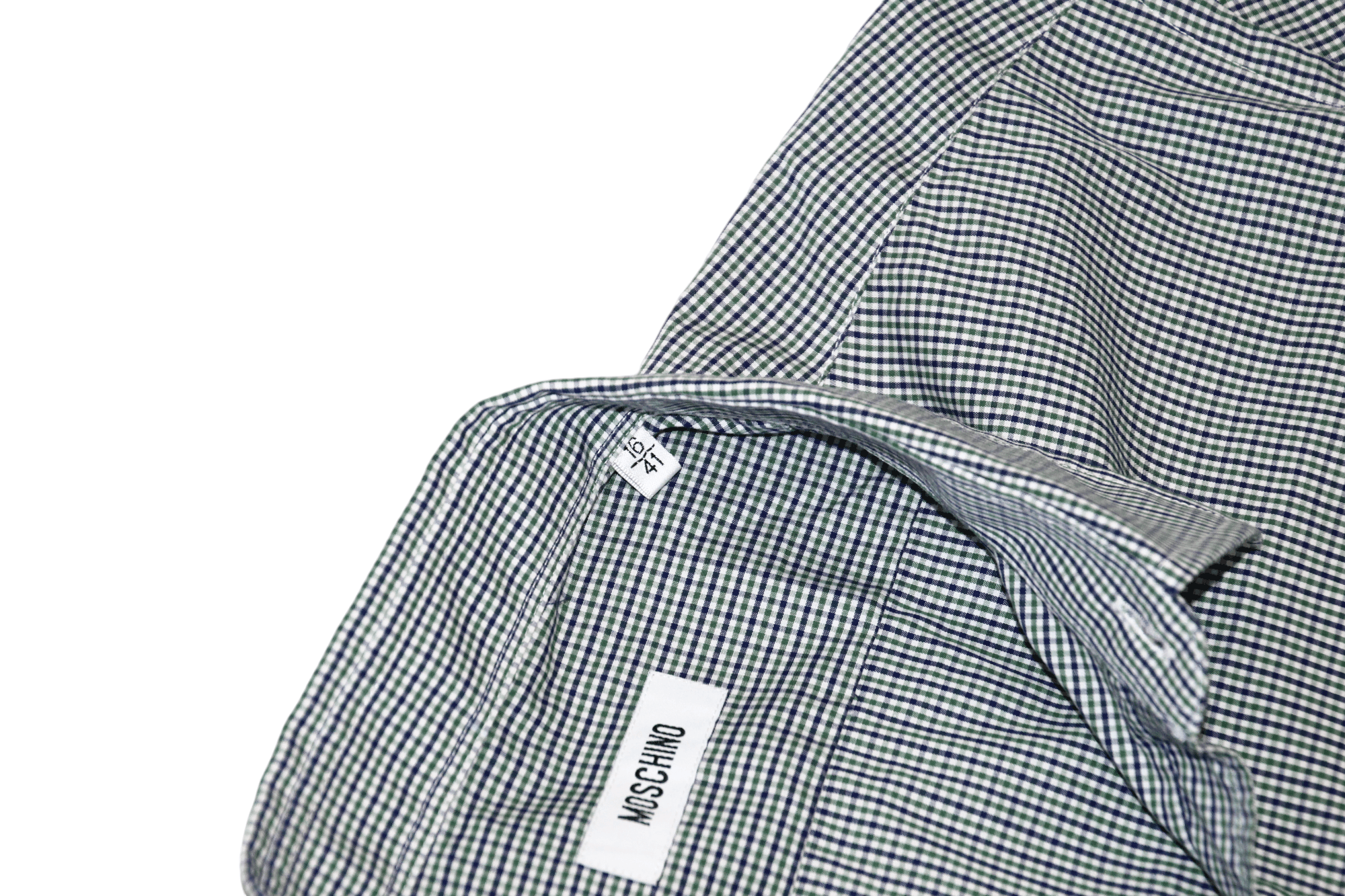 Moschino Moschino Slim Fit Heart Logo Checkered Egyptian Cotton Shirt Size US L / EU 52-54 / 3 - 7 Thumbnail