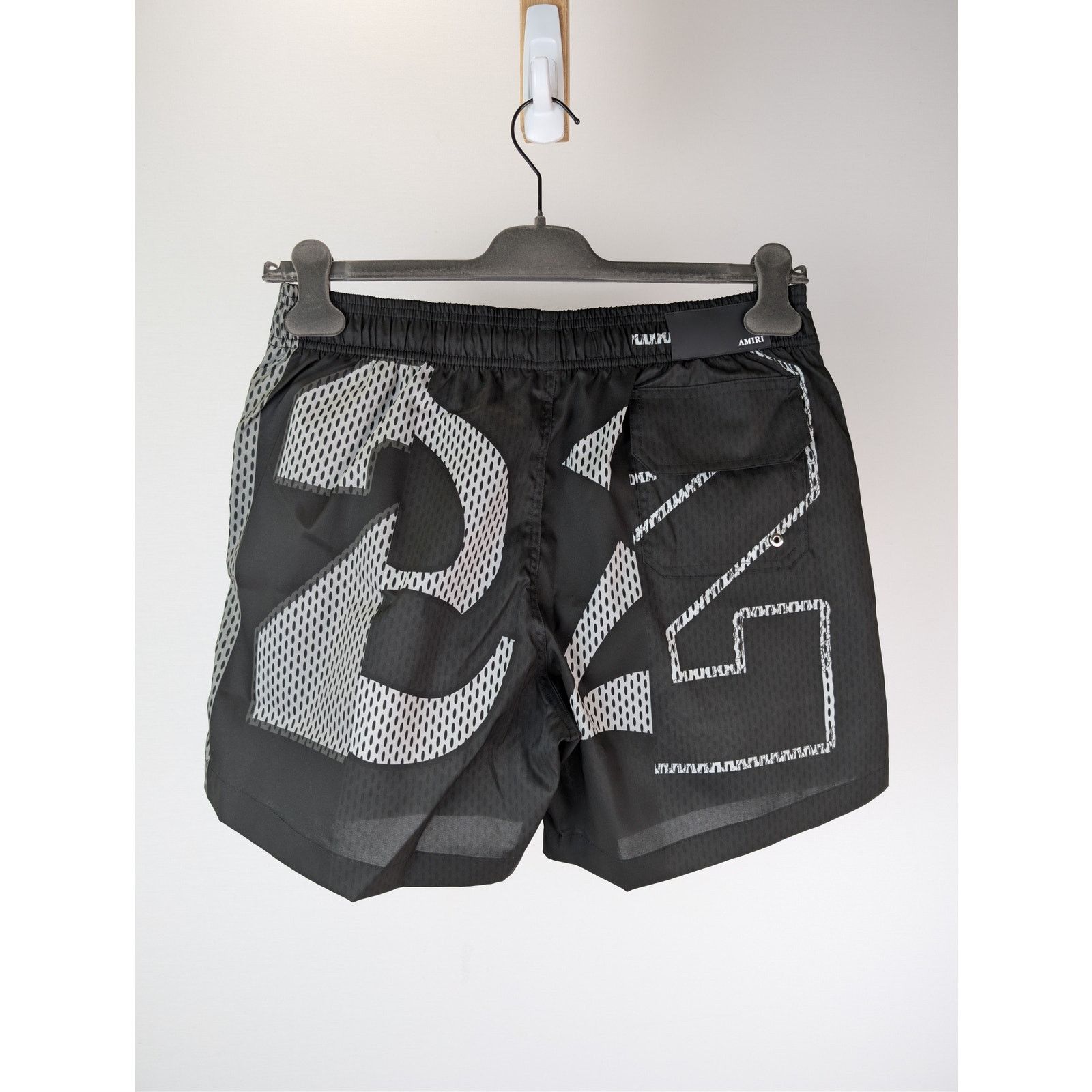 Amiri o1rshd1 Spliced Swim Trunk Shorts in Black Size US 30 / EU 46 - 11 Thumbnail