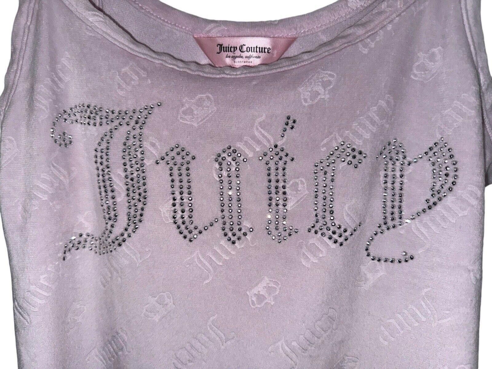 Juicy Couture Jeans Juicy Couture Womens Sleepwear Velour Pink Tank Top XL Size XL / US 12-14 / IT 48-50 - 2 Thumbnail