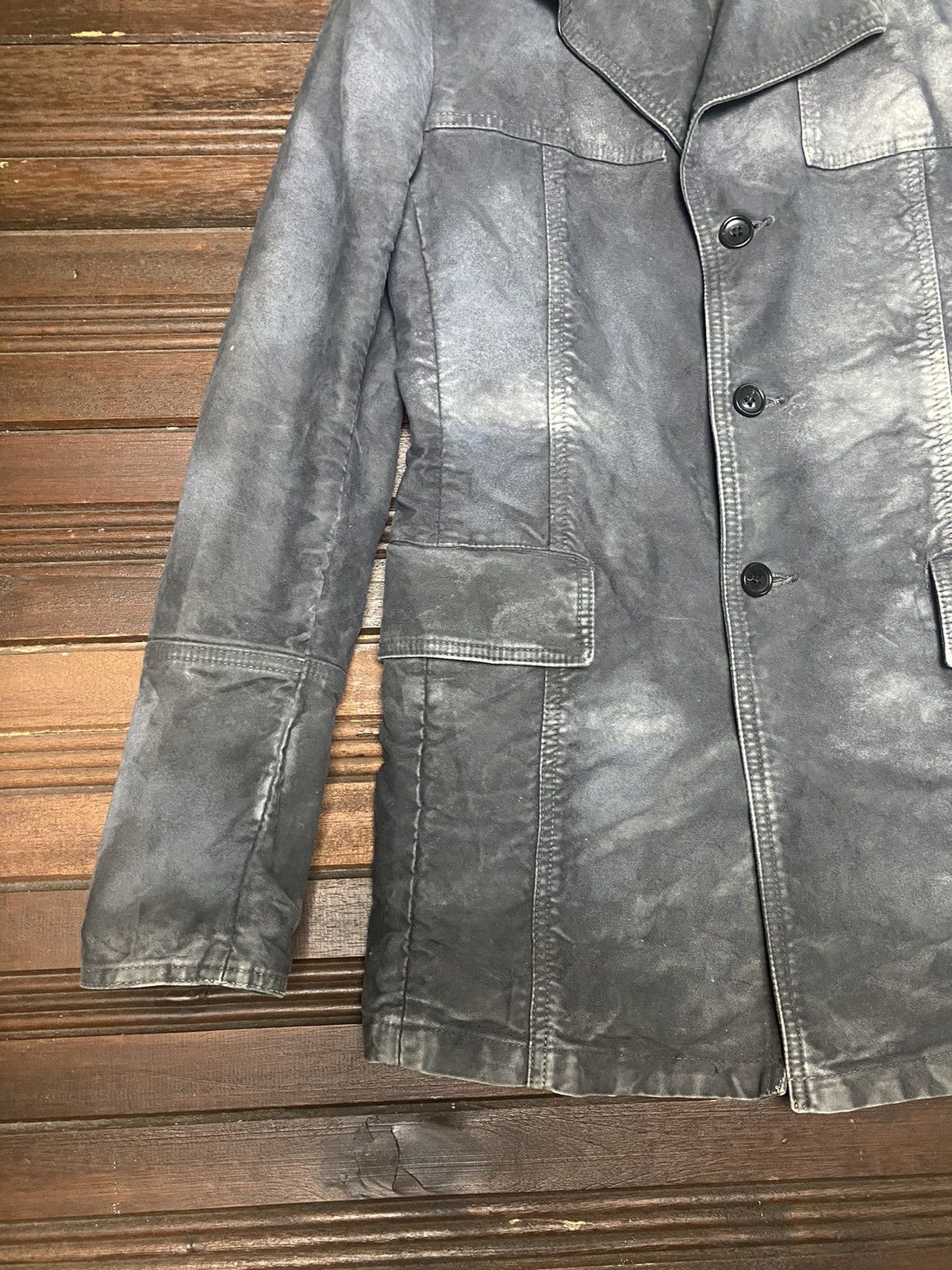 5351 POUR LES HOMMES 5351 Pour Les Hommes Cowhide Leather Trench Coat Size US M / EU 48-50 / 2 - 4 Thumbnail