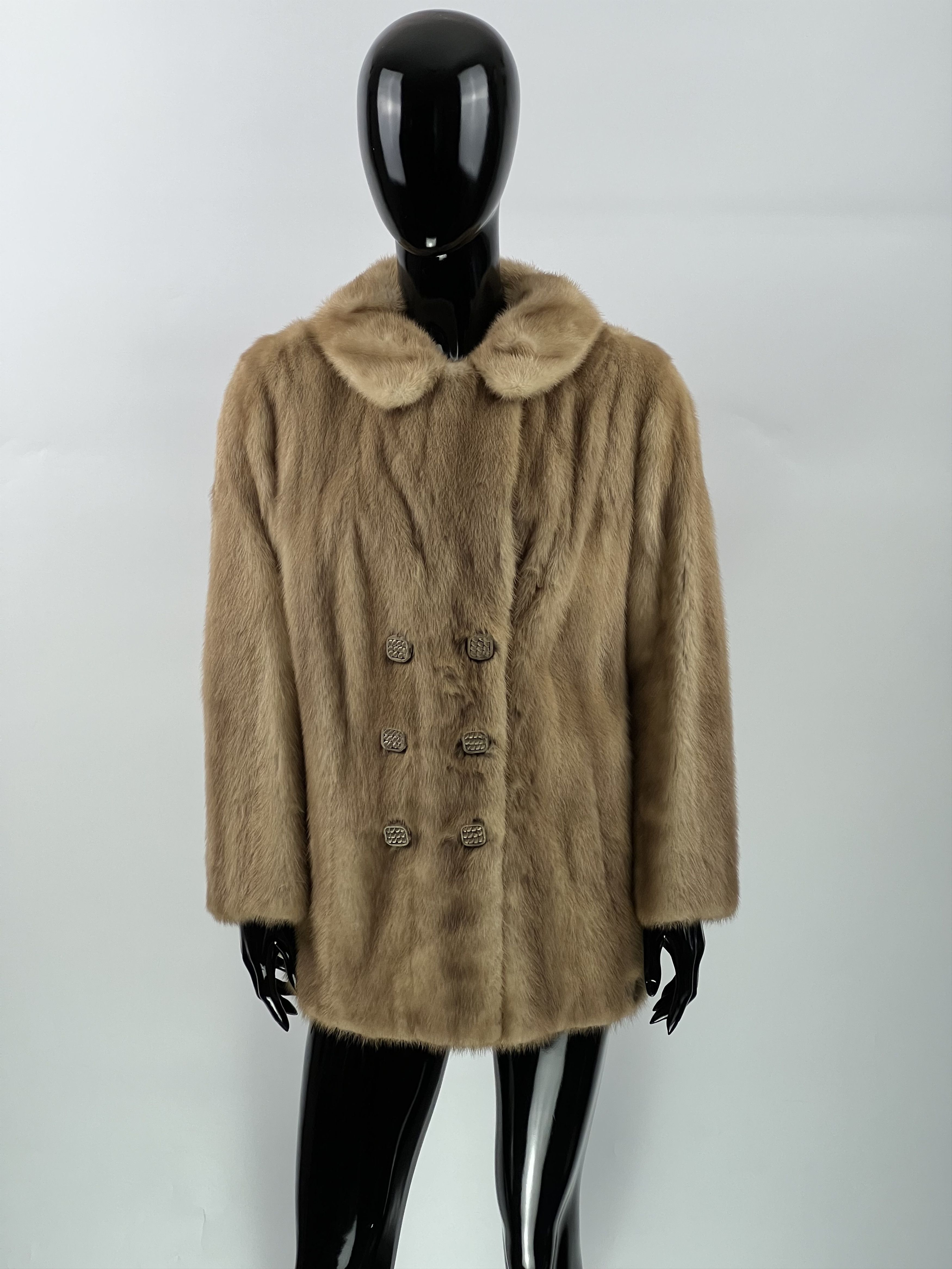 Vintage Real Mink Coat Fur Jacket Size S/M Size S / US 4 / IT 40 - 1 Thumbnail