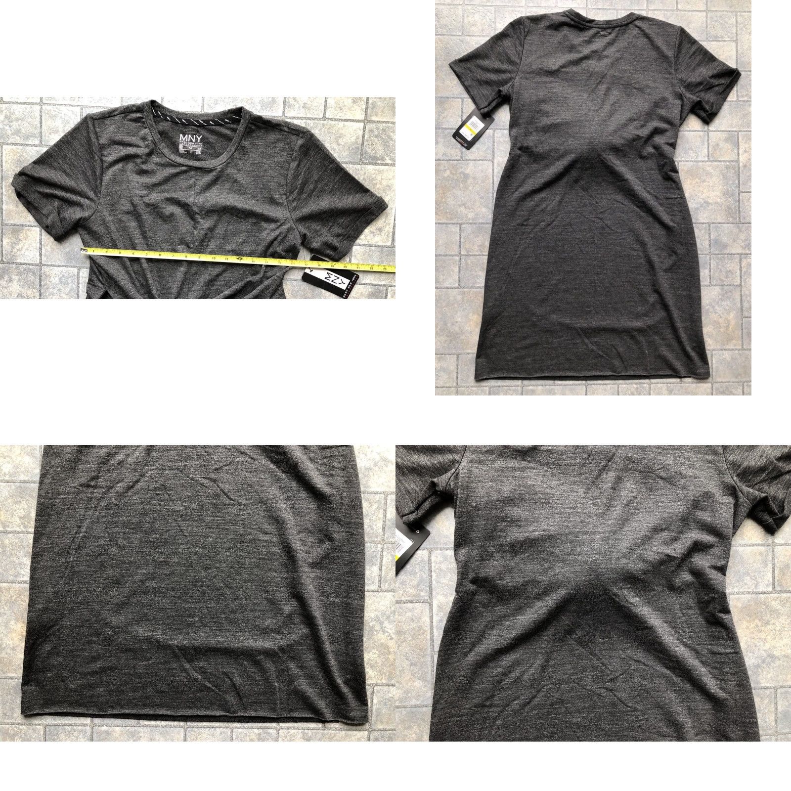 Vintage Marc New York Performance Dress Gray Knee Length Short Sleeve Women M Size M / US 6-8 / IT 42-44 - 9 Thumbnail