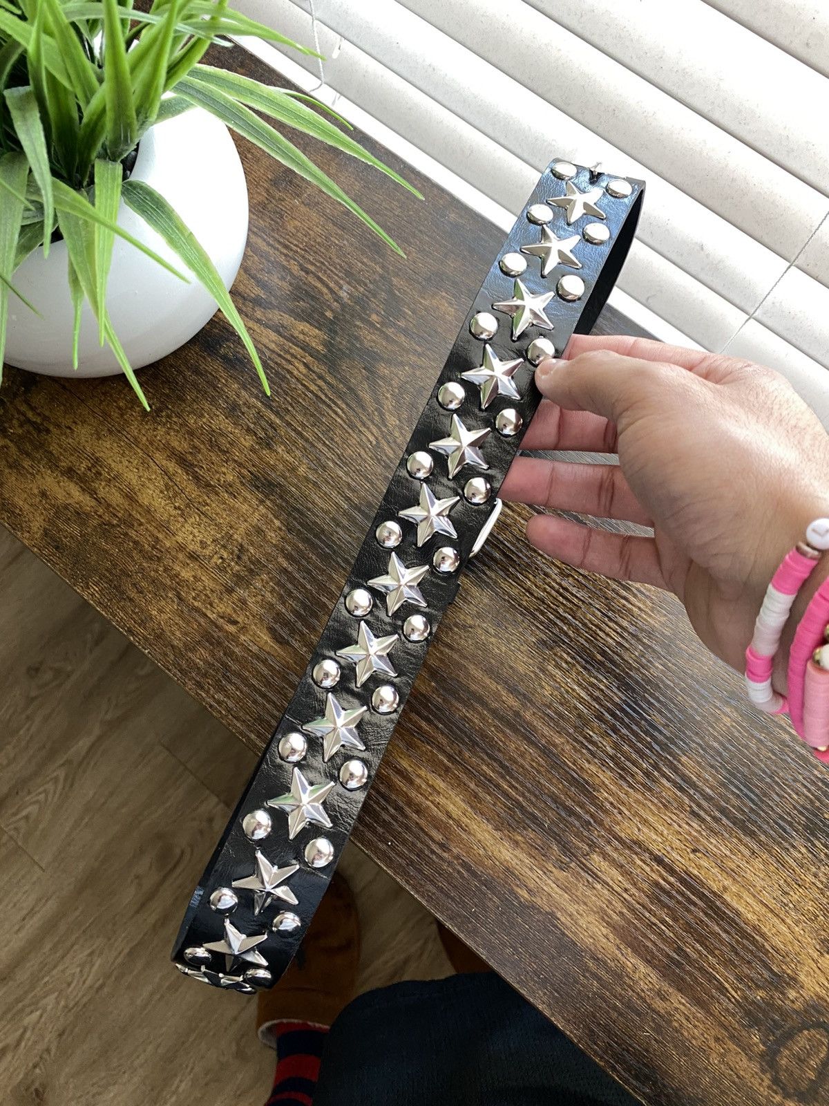 Other Y2K Black Star Studded Belt Size ONE SIZE - 4 Thumbnail