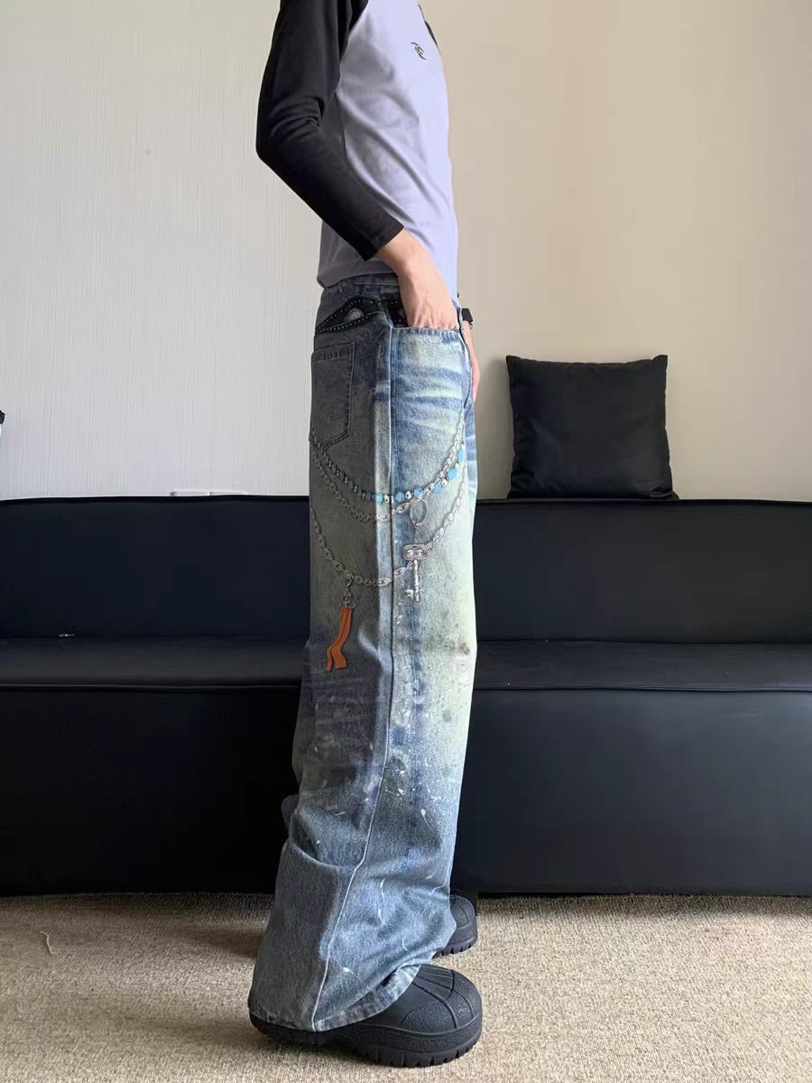 Japanese Brand × Jean Inked Street Vintage Casual Jeans Size US 32 / EU 48 - 2 Thumbnail