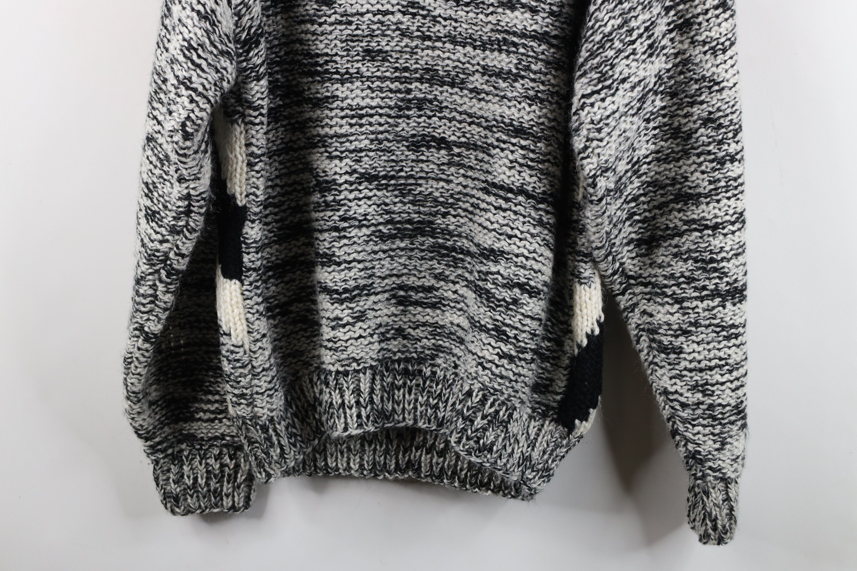 Vintage Vintage 90s Streetwear Ribbed Crochet Knit Crewneck Sweater Size US M / EU 48-50 / 2 - 10 Thumbnail