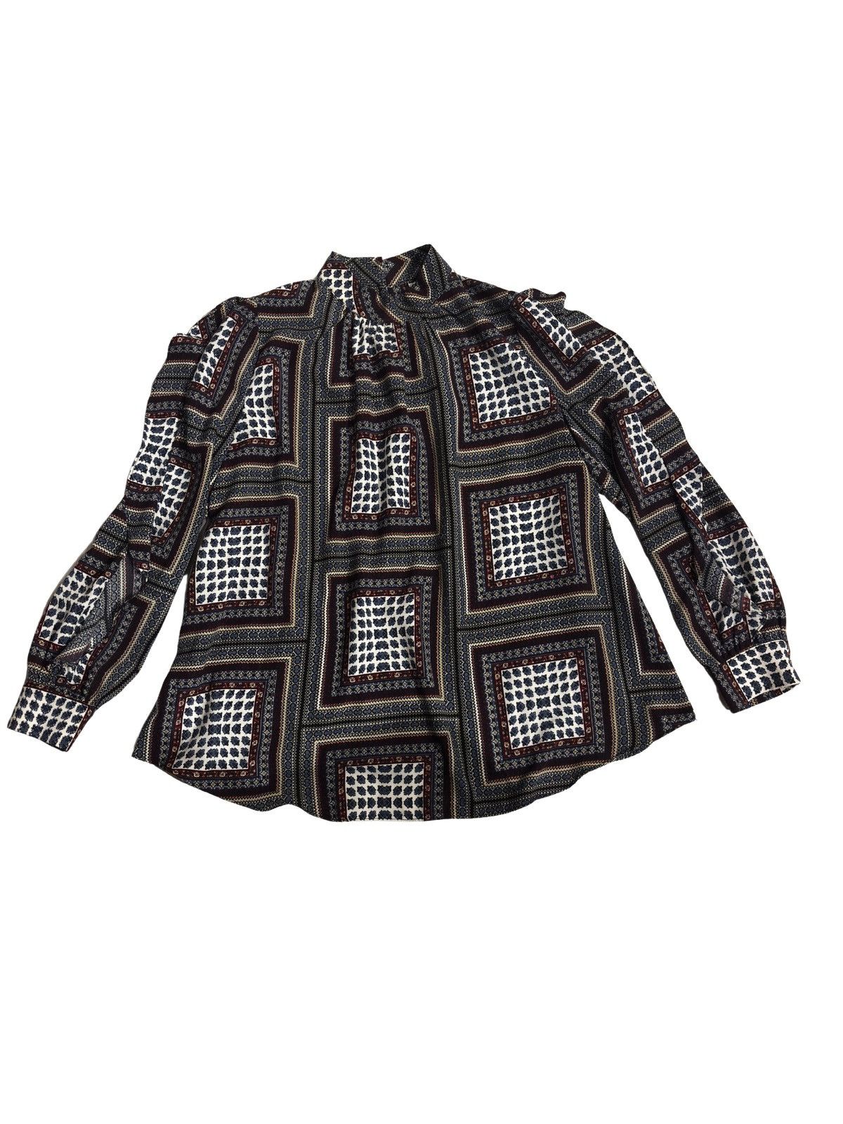 Other Gray & brown blouse Size M / US 6-8 / IT 42-44 - 10 Thumbnail