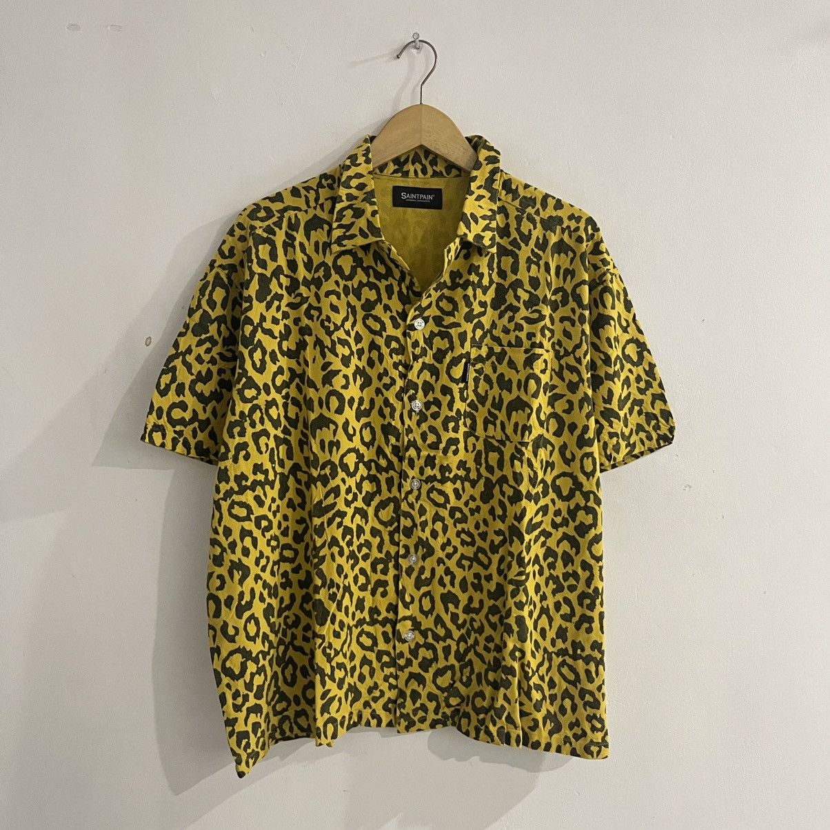 Japanese Brand Saint Paint - Leopard Patter Campcollar Shirt Size US M / EU 48-50 / 2 - 1 Thumbnail